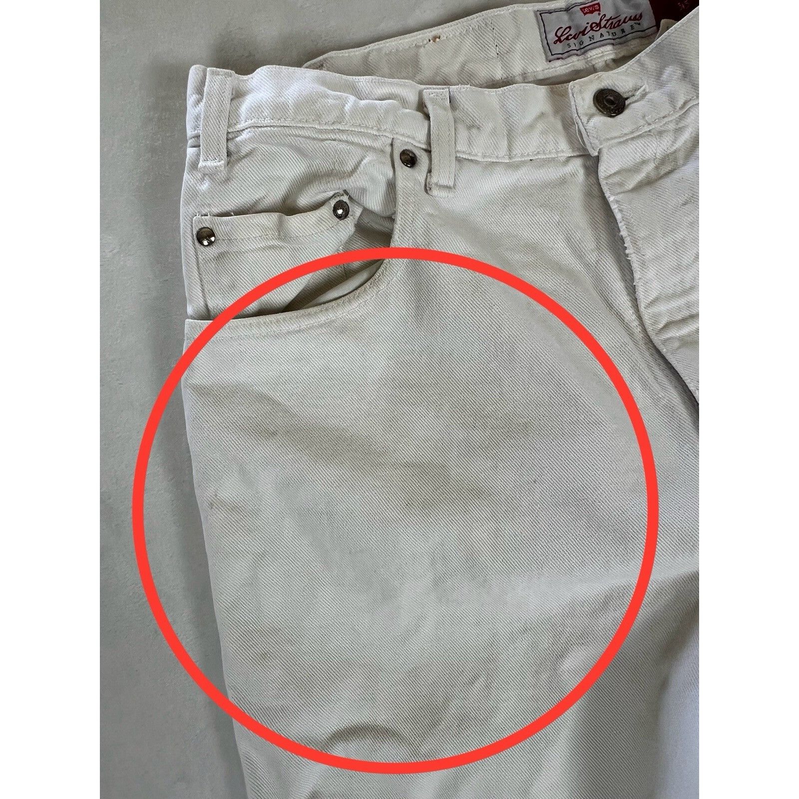 Levi's Vintage Levi’s 545 Orange Tab White Jeans Size 36x30 Made In Size US 36 / EU 52 - 5 Thumbnail