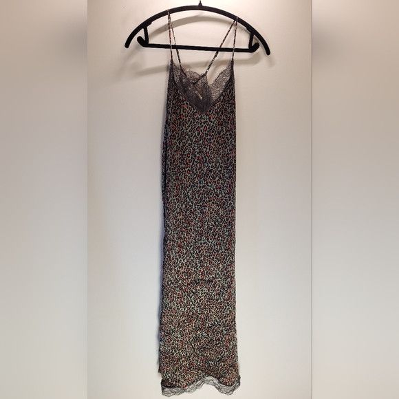 Scotch Soda Scotch and Soda leopard print lace trim dress 36 regular Grailed