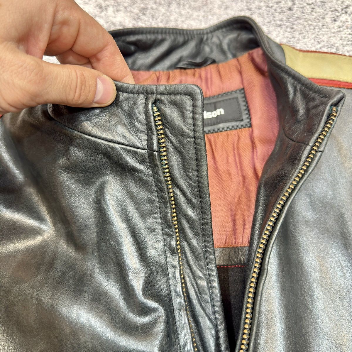 Strellson Strellson Mens Leather Jacket Wool Lining 48 size M Size US M / EU 48-50 / 2 - 10 Thumbnail