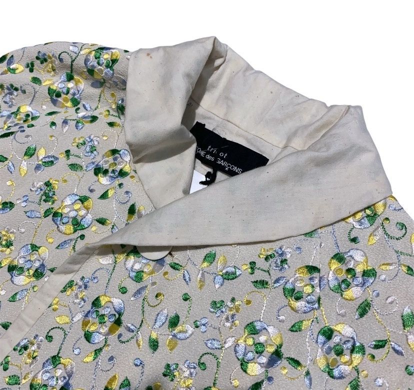 Comme des Garcons × Tricot Comme des Garcons Comme des Garcons tricot floral embroidered jacket Size M / US 6-8 / IT 42-44 - 3 Thumbnail