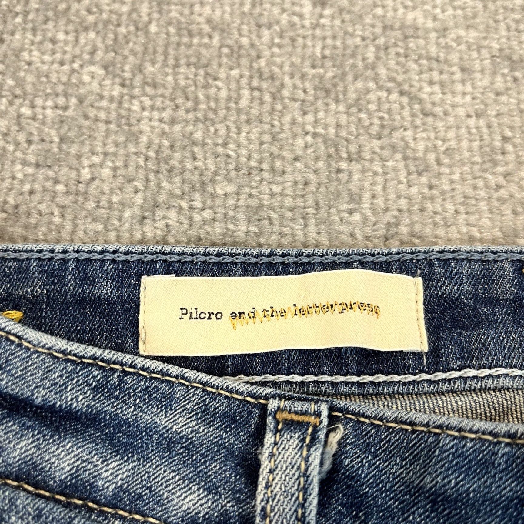 Vintage Pilcro & The Letterpress Shorts Womens Size 26 Denim 30x6.5 STET Fit Jean Blue Regular Mid Rise Button Zipper 5-Pocket Size 26" / US 2 / IT 38 - 2 Thumbnail
