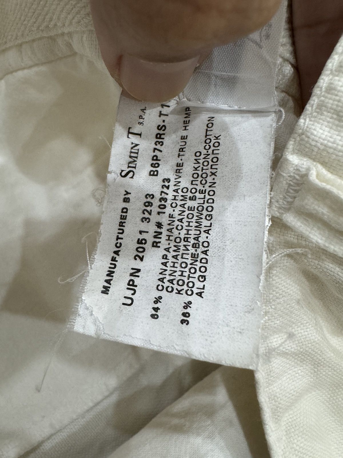 Emporio Armani Vintage Armani Hemp Pants Size US 36 / EU 52 - 7 Thumbnail