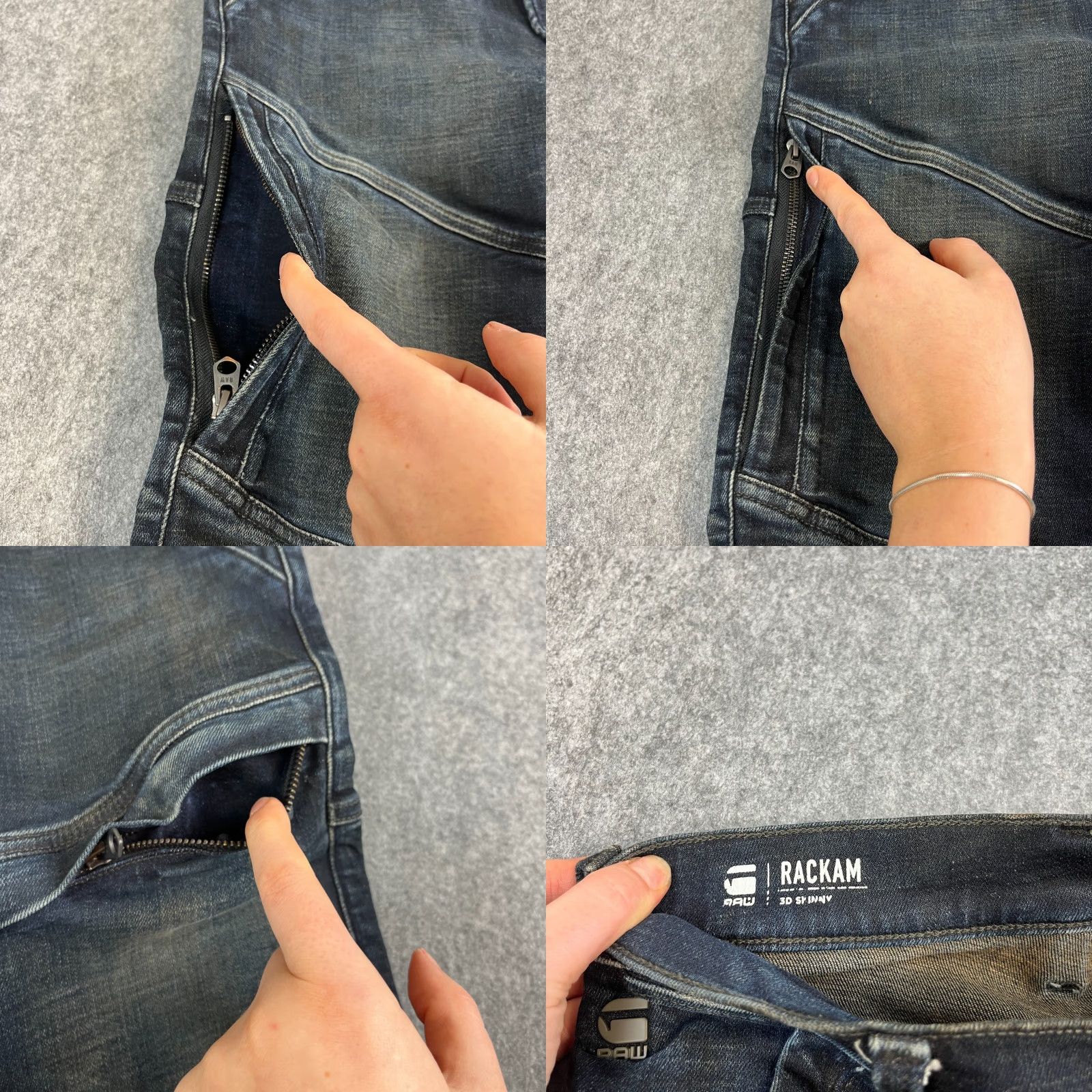 G-Star G-Star Jeans Slim Skinny 32 32 Dark Wash Blue Rackam Mens Denim 5-Pocket Style Jeans Size US 32 / EU 48 - 8 Thumbnail