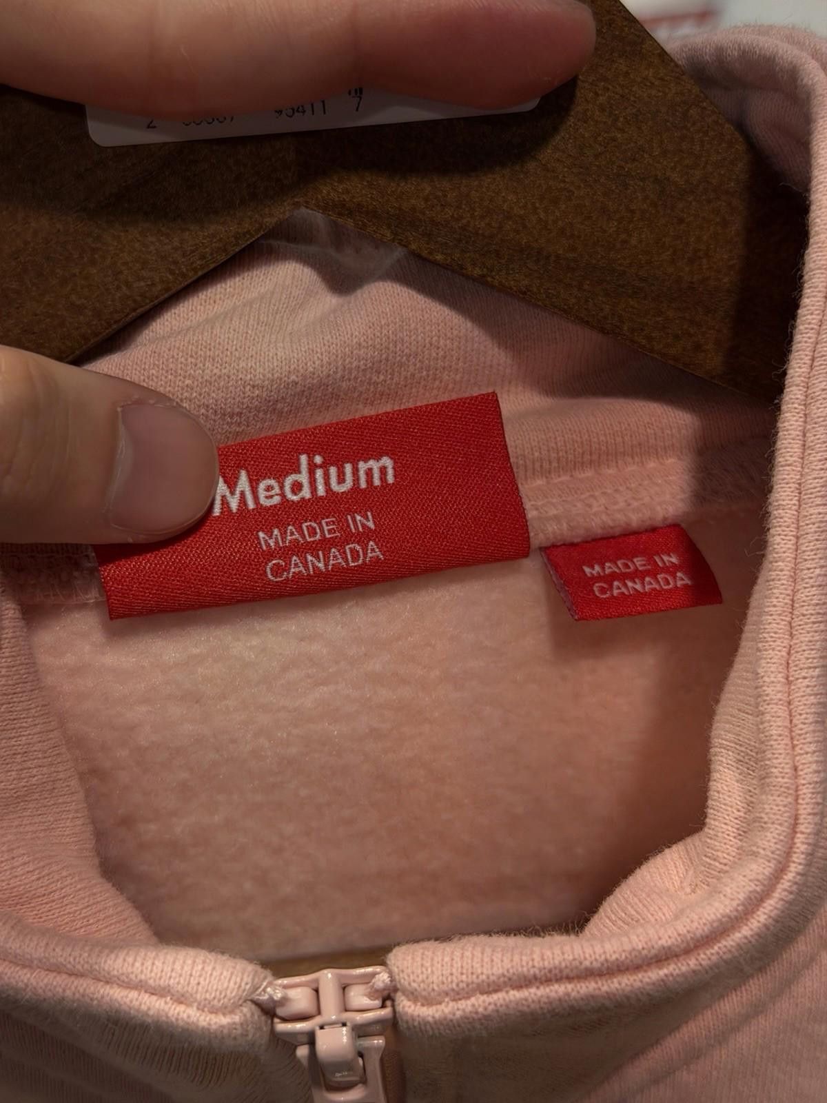 Supreme Supreme Shop Flag Half Zip Pullover Light Pink London (M) Size US M / EU 48-50 / 2 - 7 Thumbnail