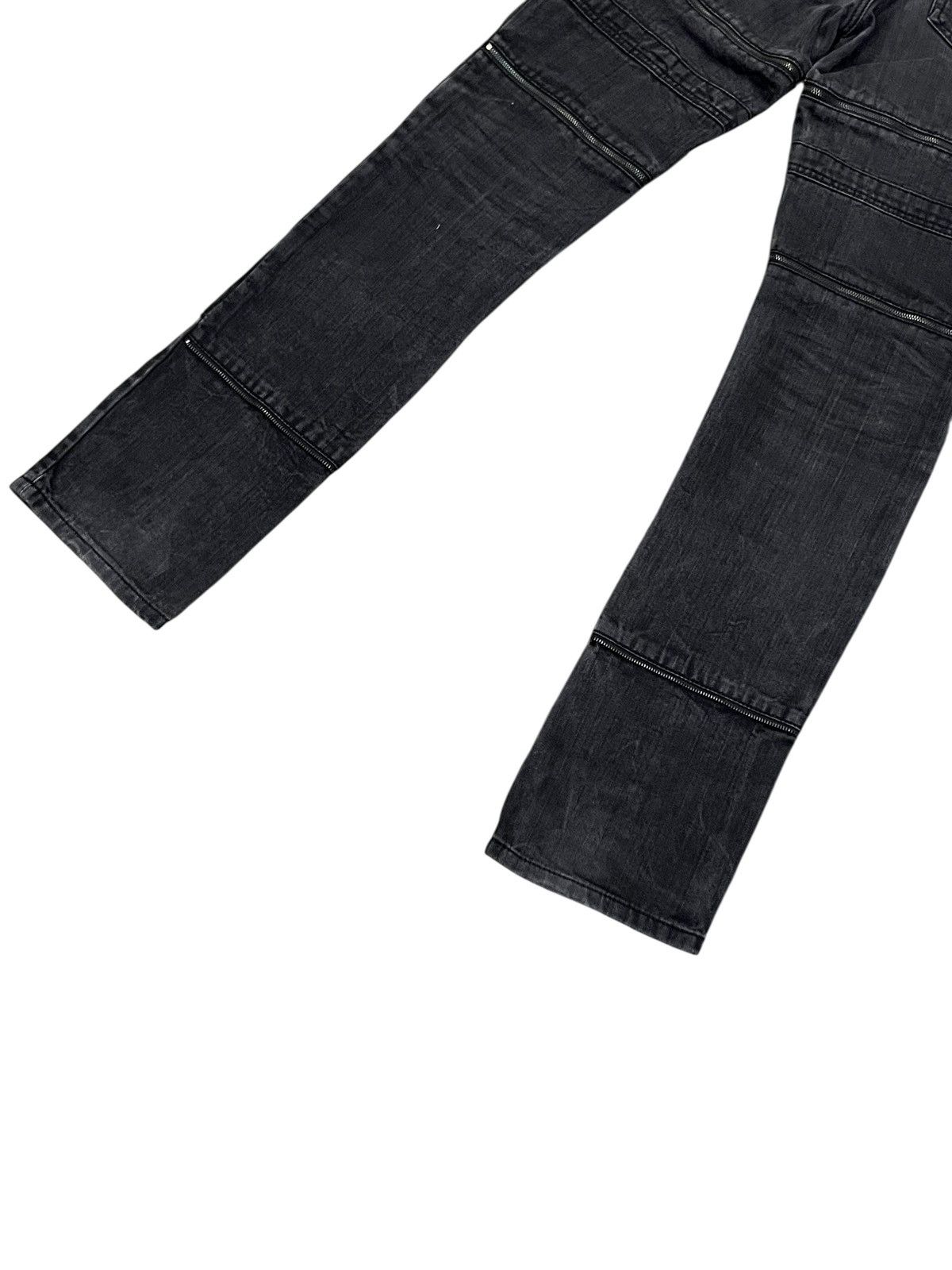 Culturata 🔥Vintage CUSTOM CULTURE Grunge Multizipper S.Laurent Style Size 28" / US 6 / IT 42 - 10 Thumbnail