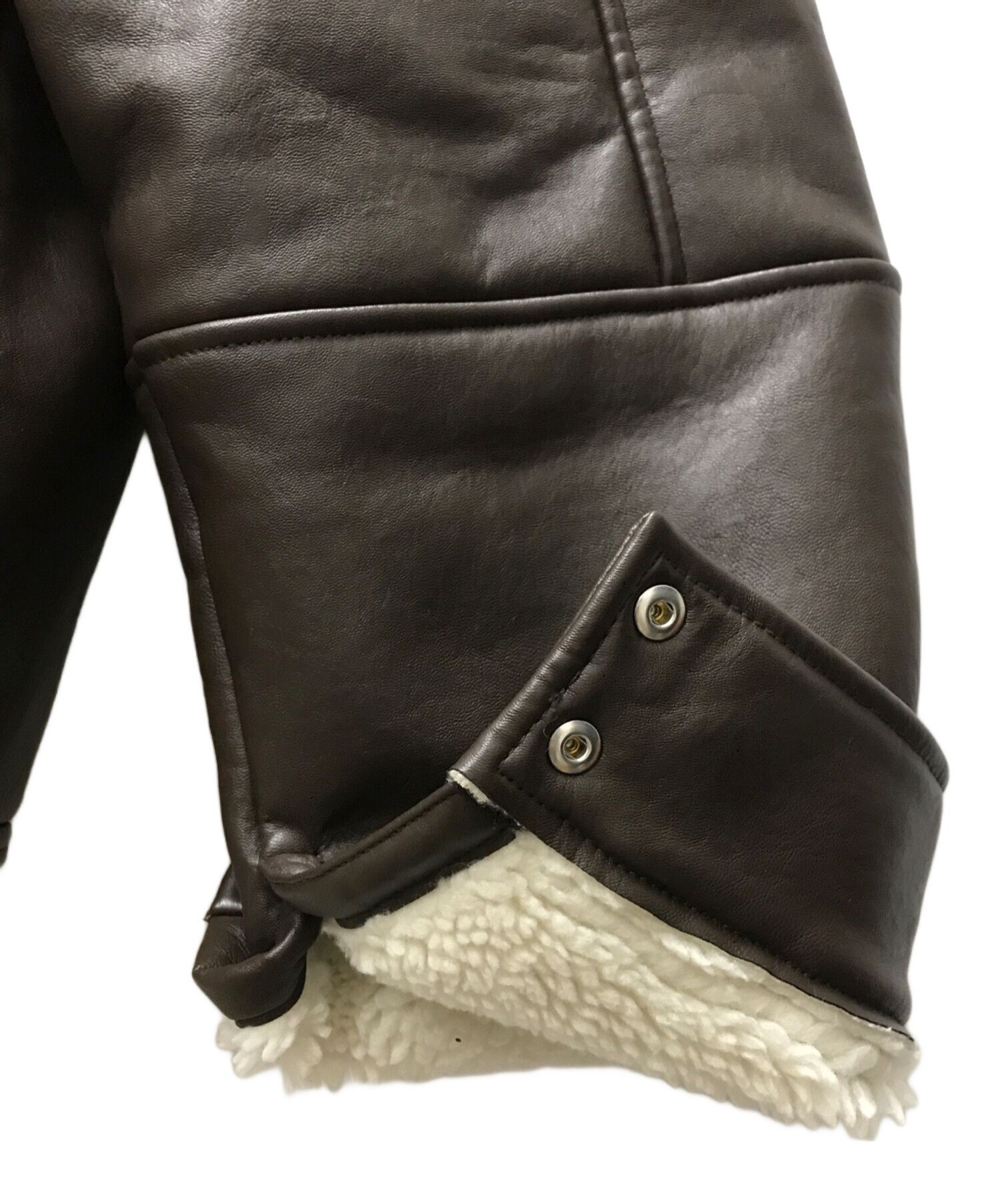 Y/Project Y/PROJECT Eco-mutton Rider's Jacket Brown L Size L / US 10 / IT 46 - 6 Thumbnail