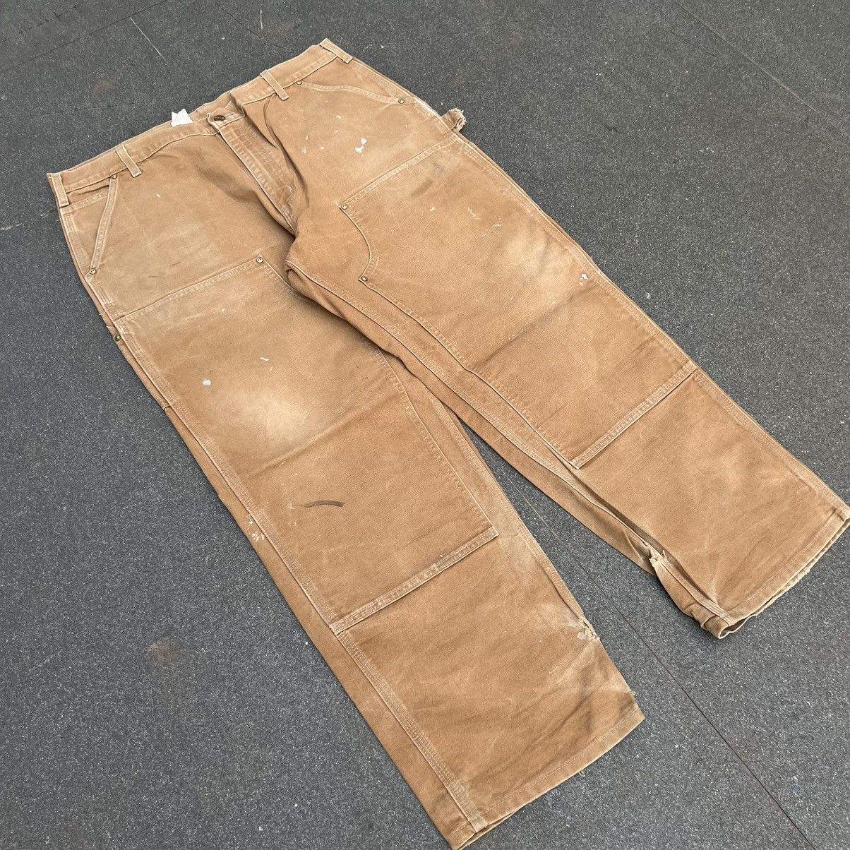 Carhartt × Vintage Vintage Carhartt Double Knee B01 - BRN Size US 40 / EU 56 - 2 Thumbnail