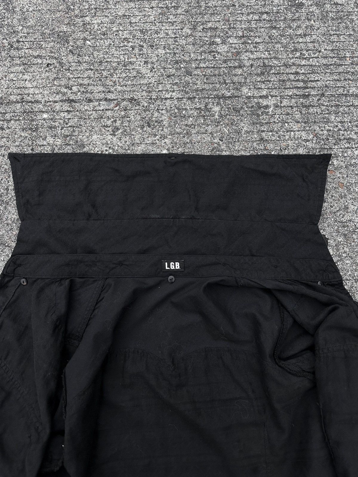 If Six Was Nine × Le Grande Bleu (L.G.B.) L.G.B. Black Distressed Long Shirt Size US S / EU 44-46 / 1 - 20 Thumbnail