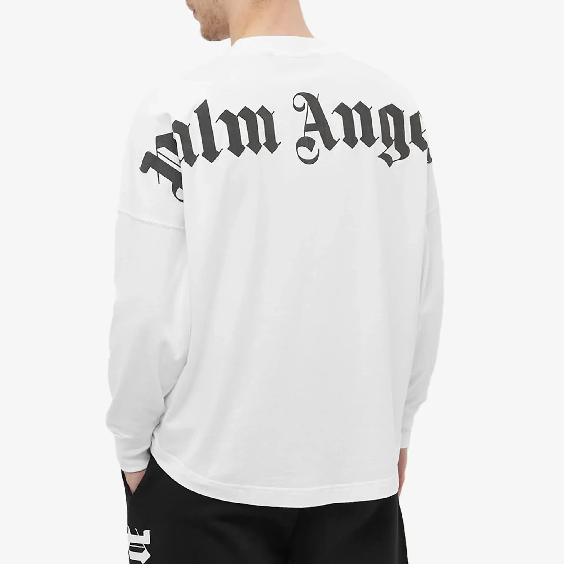 Palm Angels White Classic Logo Long Sleeve T-Shirt Size US M / EU 48-50 / 2 - 2 Thumbnail