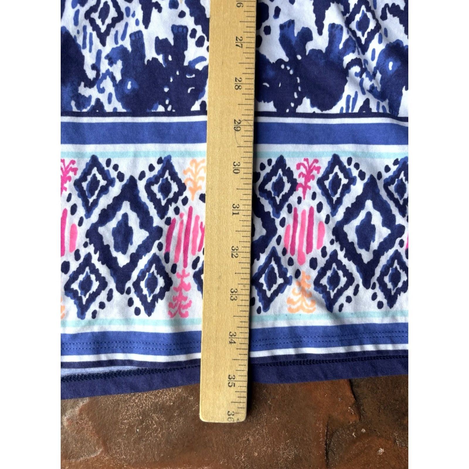 Lilly Pulitzer Lilly Pulitzer Ocean Ridge Ikat Dress Women’s Small 3/4 Sleeve A-Line Sundress Shirt Dress Multicolor Geometric Pattern Size S / US 4 / IT 40 - 5 Thumbnail