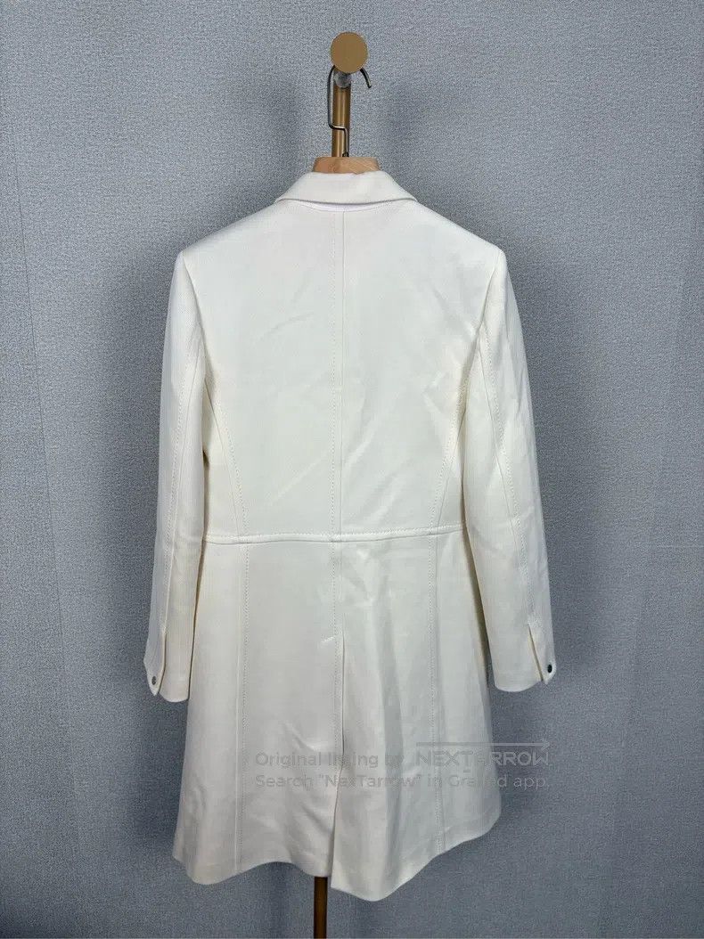 Hermes Hermes Beige Lapel Long Sleeve Jacket Size XS / US 0-2 / IT 36-38 - 2 Thumbnail