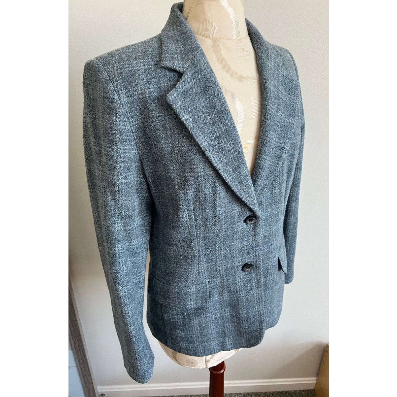 Pendleton Pendleton Women's Plaid Wool Blend Blue Jacket Petite Size 8 Size M / US 6-8 / IT 42-44 - 2 Thumbnail