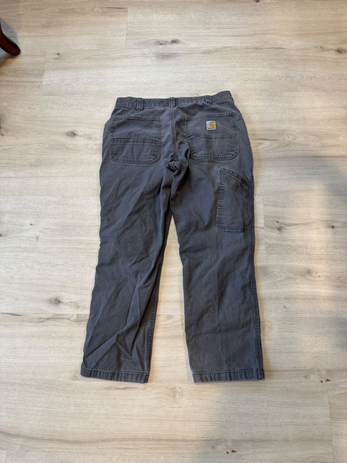 Carhartt Gray at Carhartt work wear carpenter pants. Tagged 34x30 Size US 34 / EU 50 - 3 Thumbnail