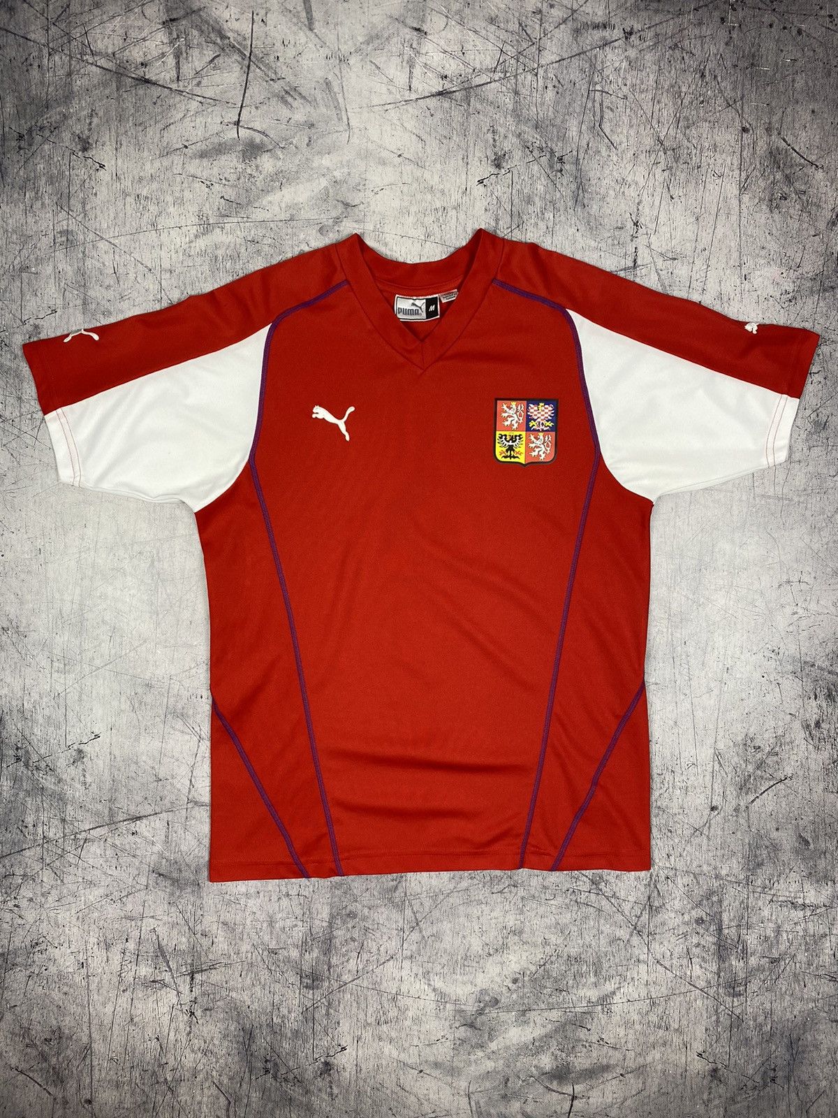 Puma × Vintage Vintage Puma Czech Republic National Soccer Jersey Size US M / EU 48-50 / 2 - 2 Thumbnail