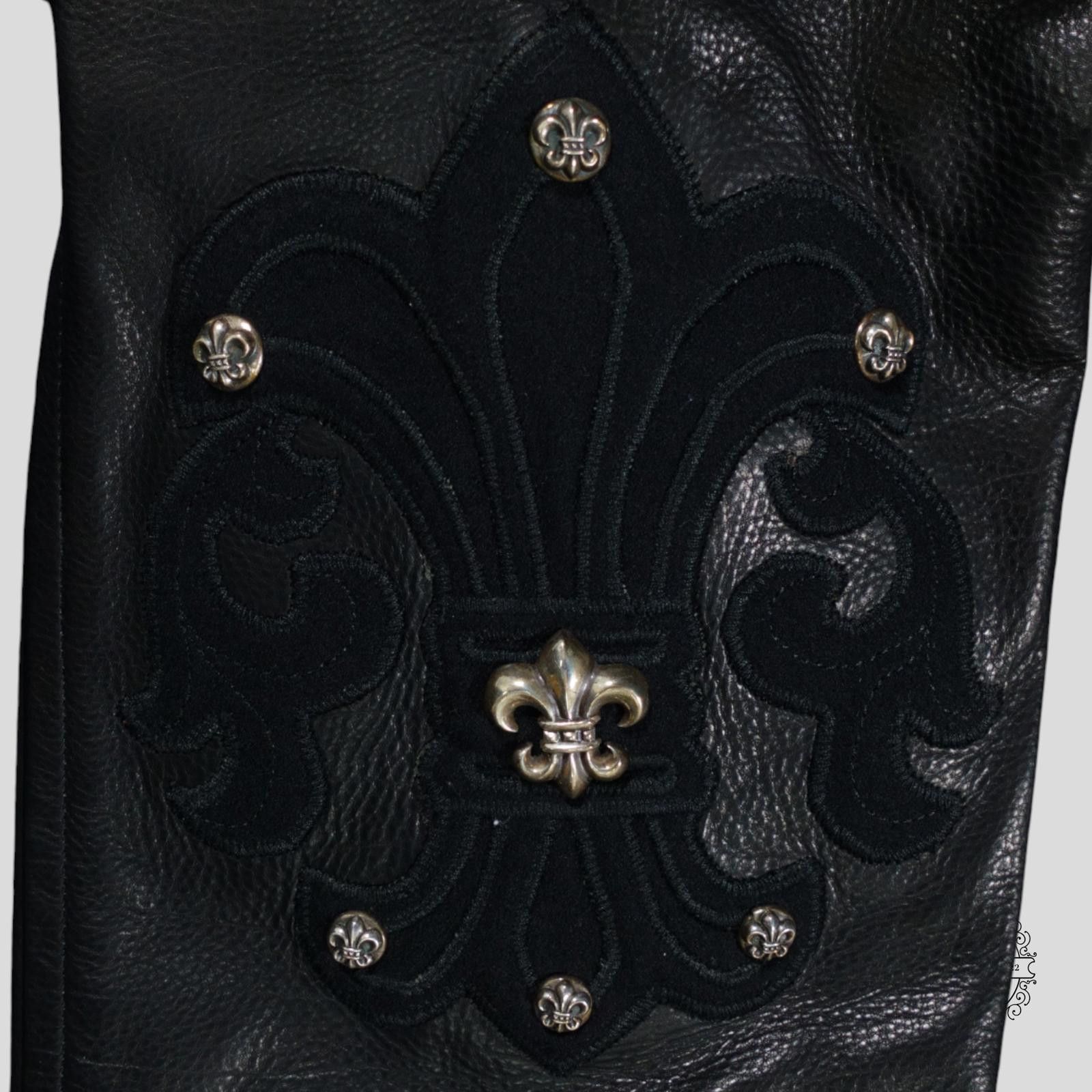 Chrome Hearts Chrome Hearts Cross Patch Varsity Jacket in Black Size US S / EU 44-46 / 1 - 5 Thumbnail