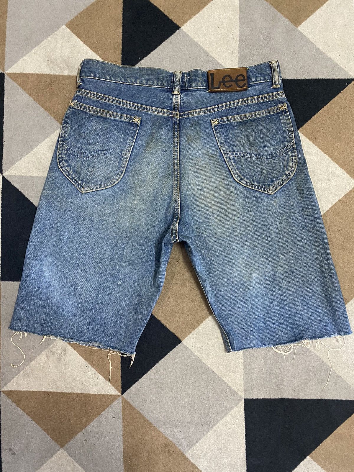 Lee Vintage Lee Cowboy Selvedge Blue Wash Short Jeans Size US 30 / EU 46 - 2 Thumbnail