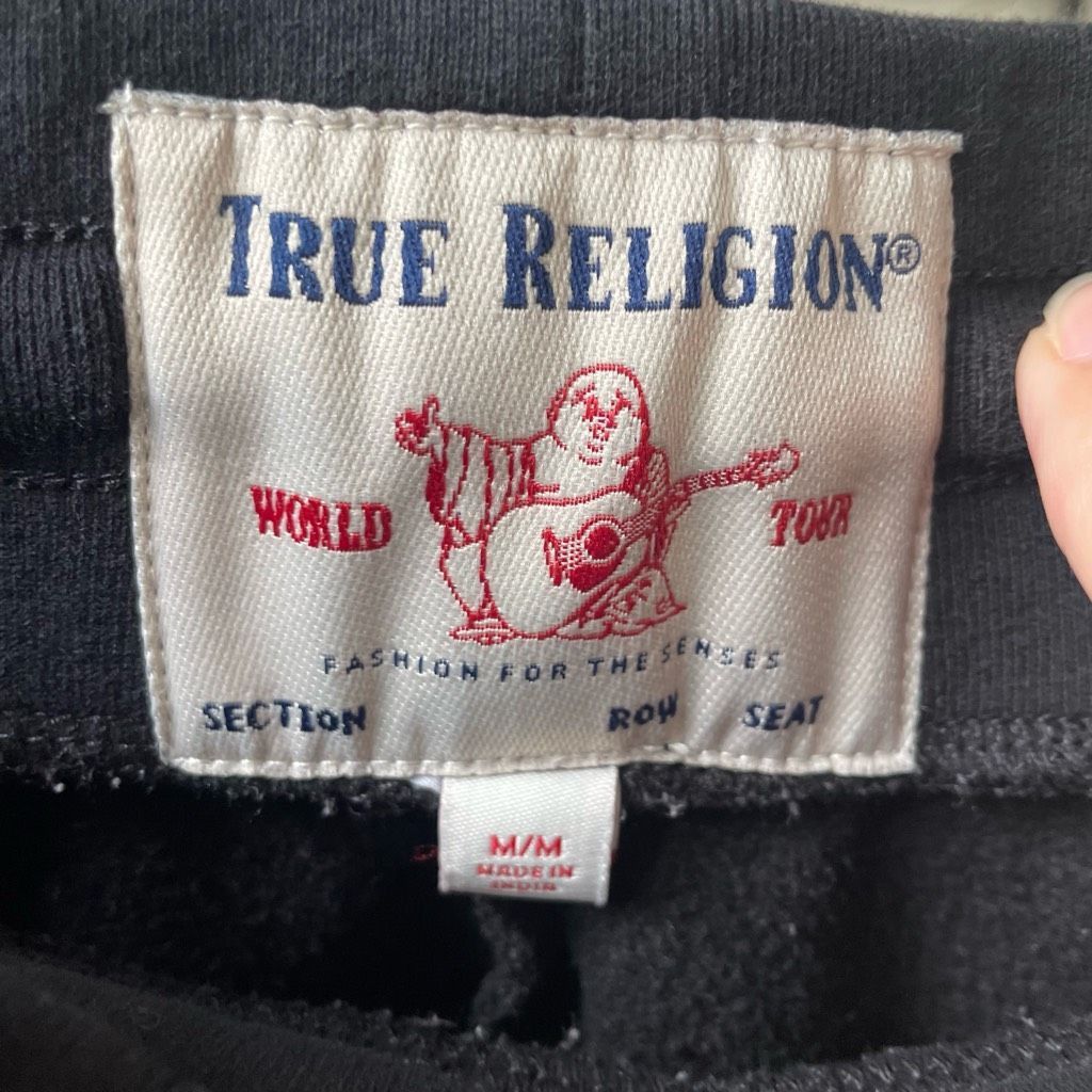 True Religion True Religion Women's Black Yellow Red Satin Side Striped Jo Size 30" / US 8 / IT 44 - 6 Thumbnail