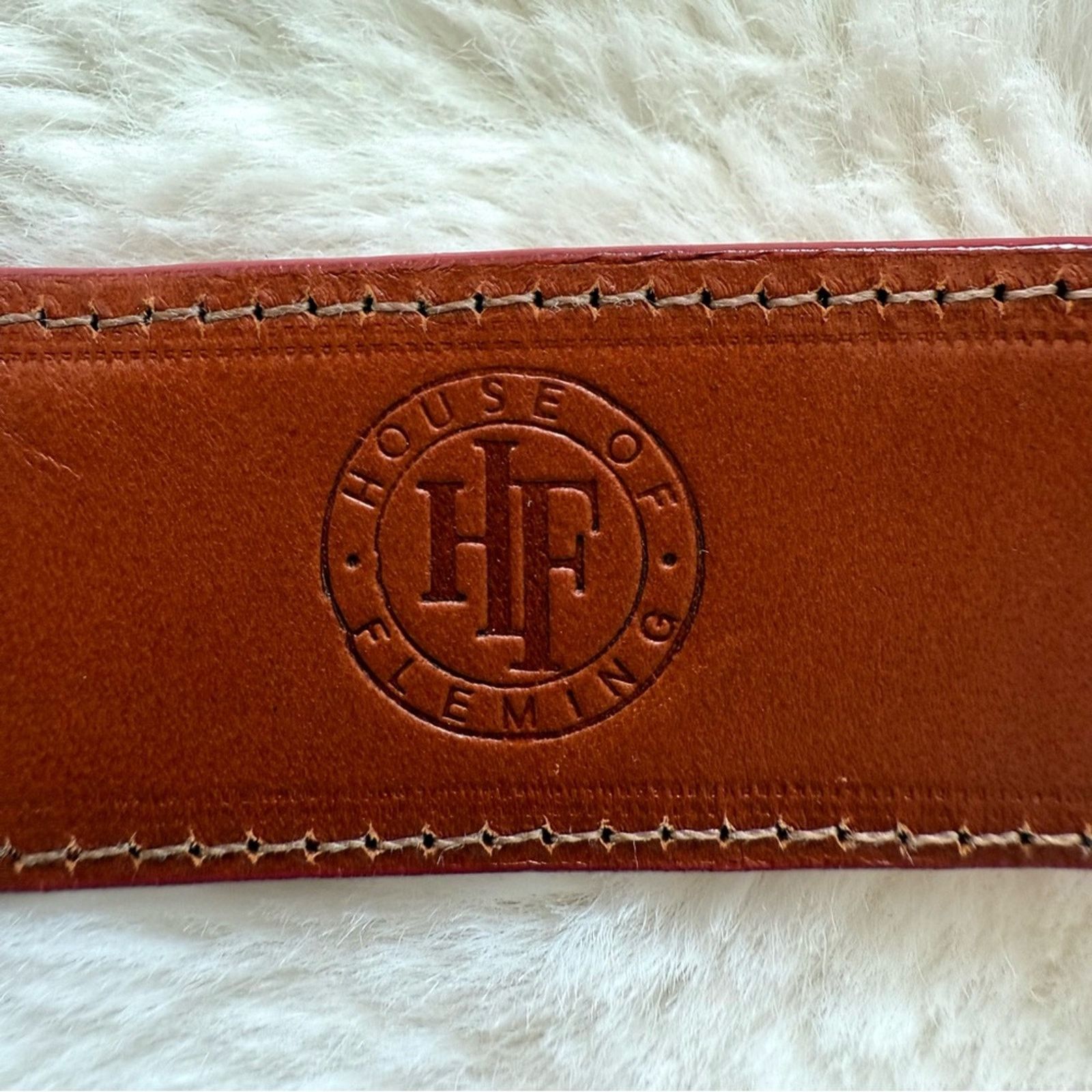 Other House of Fleming red alligator skin women belt Authentic Size ONE SIZE - 3 Thumbnail