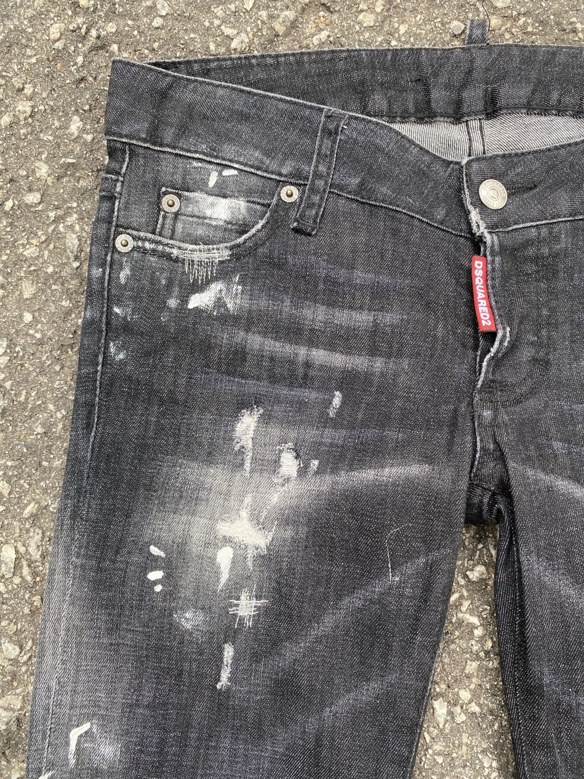 Dsquared2 Dsquared2 Splatter Distressed Design Skinny Jeans Size US 30 / EU 46 - 8 Thumbnail