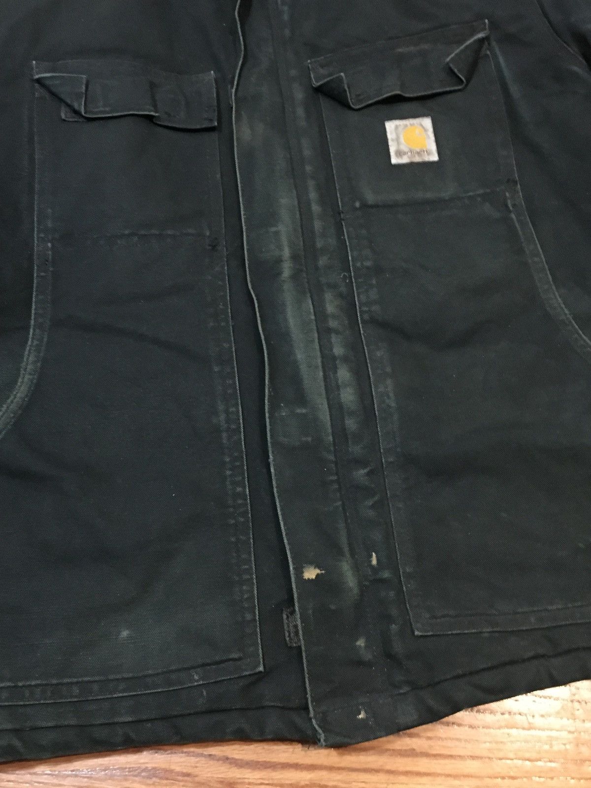 Carhartt × Vintage Black Carhartt Jacket Vintage Y2K Faded Black Size US XL / EU 56 / 4 - 12 Thumbnail