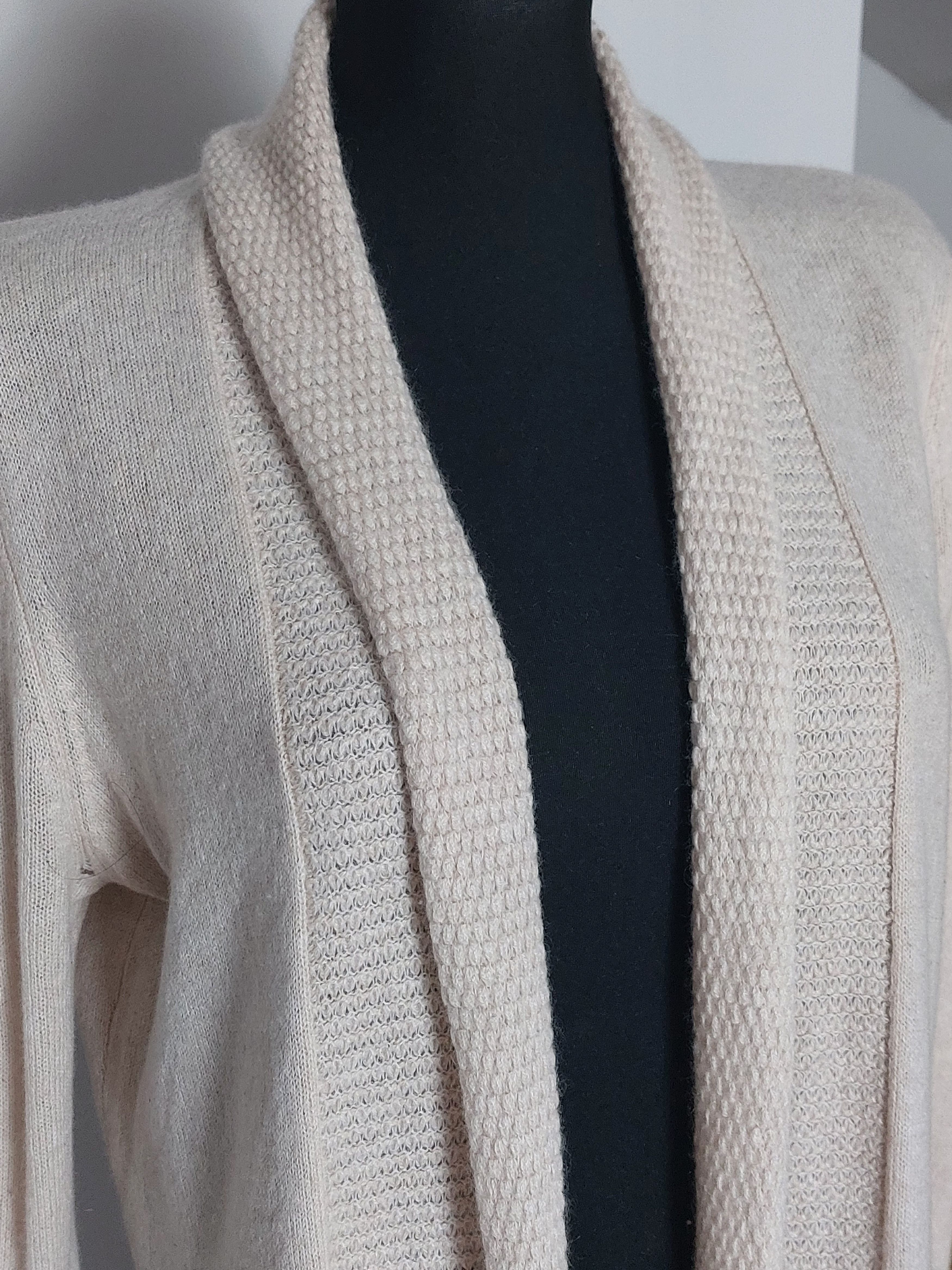 Other MADDISON 100% Cashmere Cardigan Beige Size M / US 6-8 / IT 42-44 - 8 Thumbnail