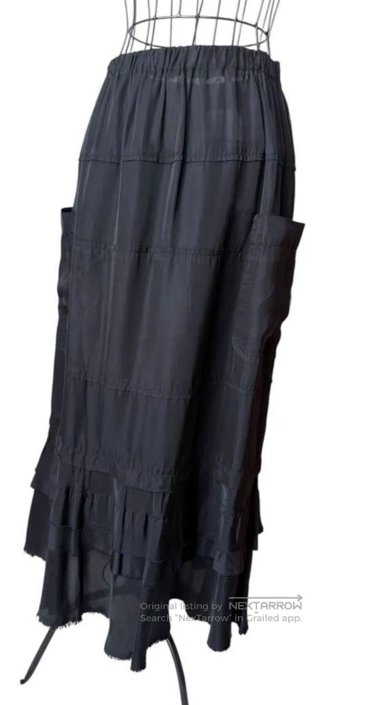 Comme des Garcons Comme Des Garcons size M Black lace hem half skirt Size 23" - 4 Thumbnail