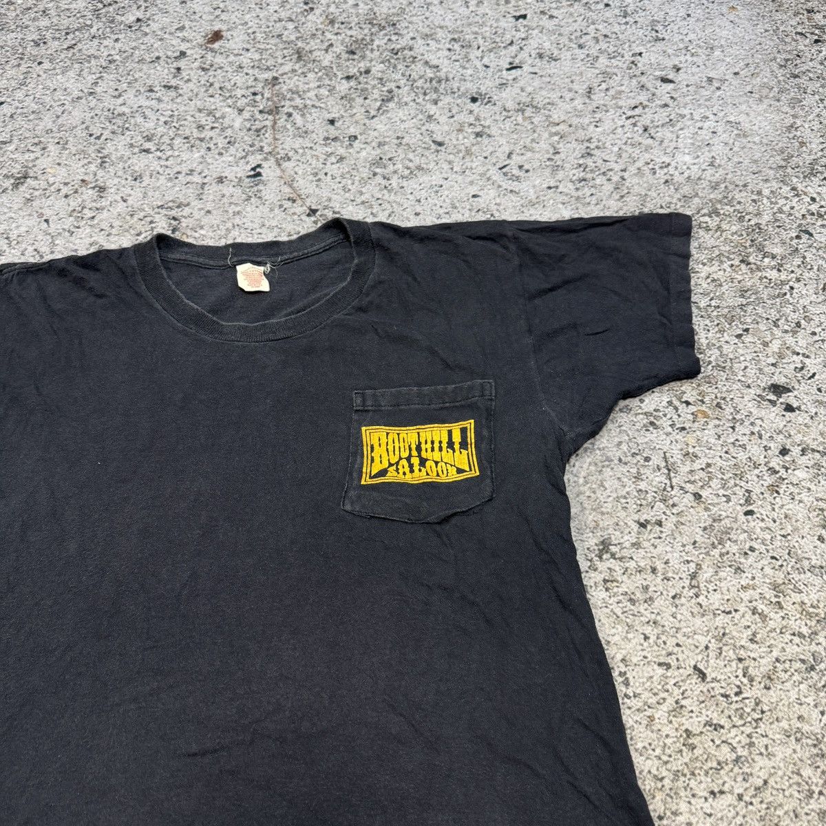 Vintage 1980s Faded Boot Hill Saloon Paper Thin Tee ERD Biker Grunge Size US L / EU 52-54 / 3 - 5 Thumbnail