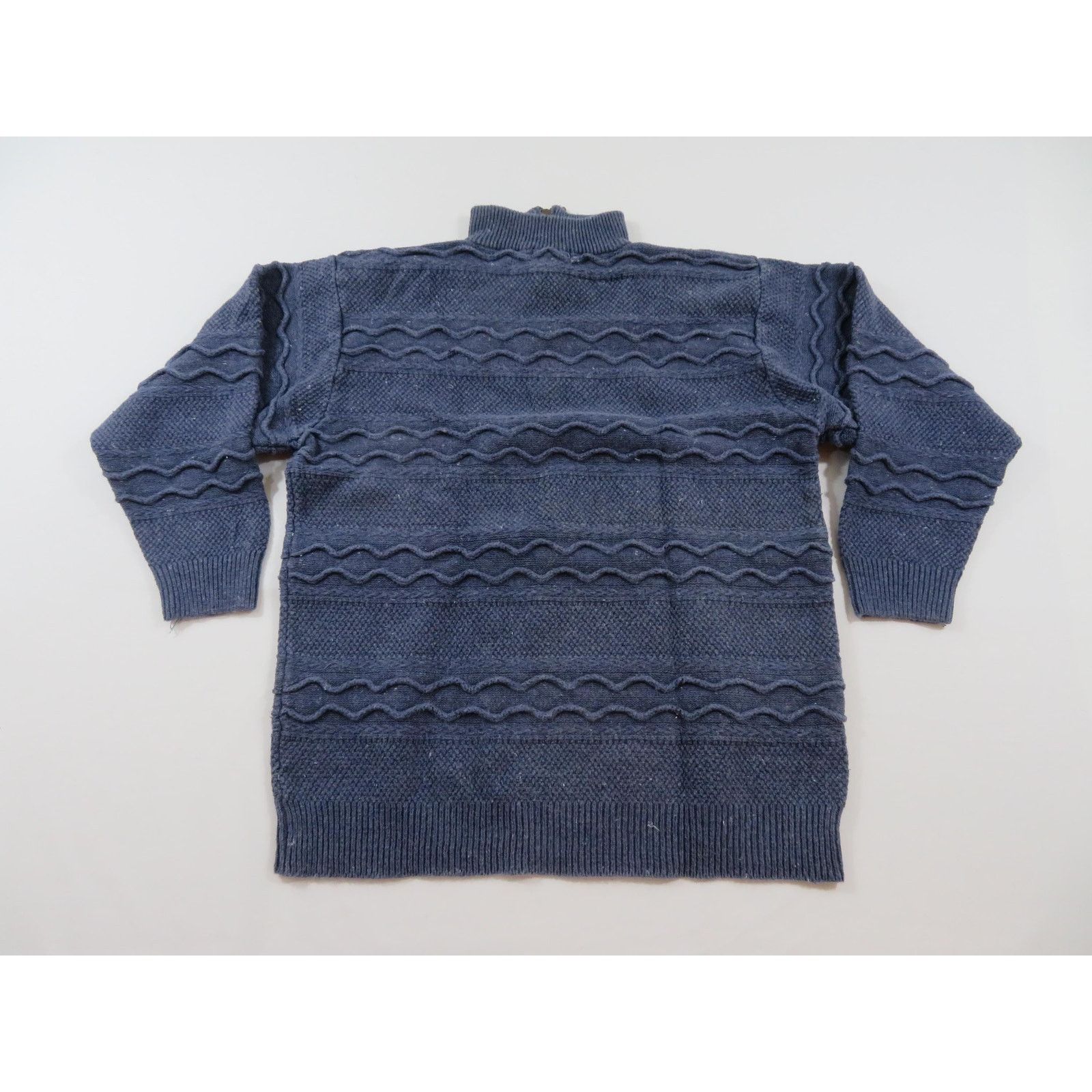 Other St Johns Bay Knit Textured Sweater, 1/4 Zip Sz XL 1990s Size US XL / EU 56 / 4 - 2 Thumbnail