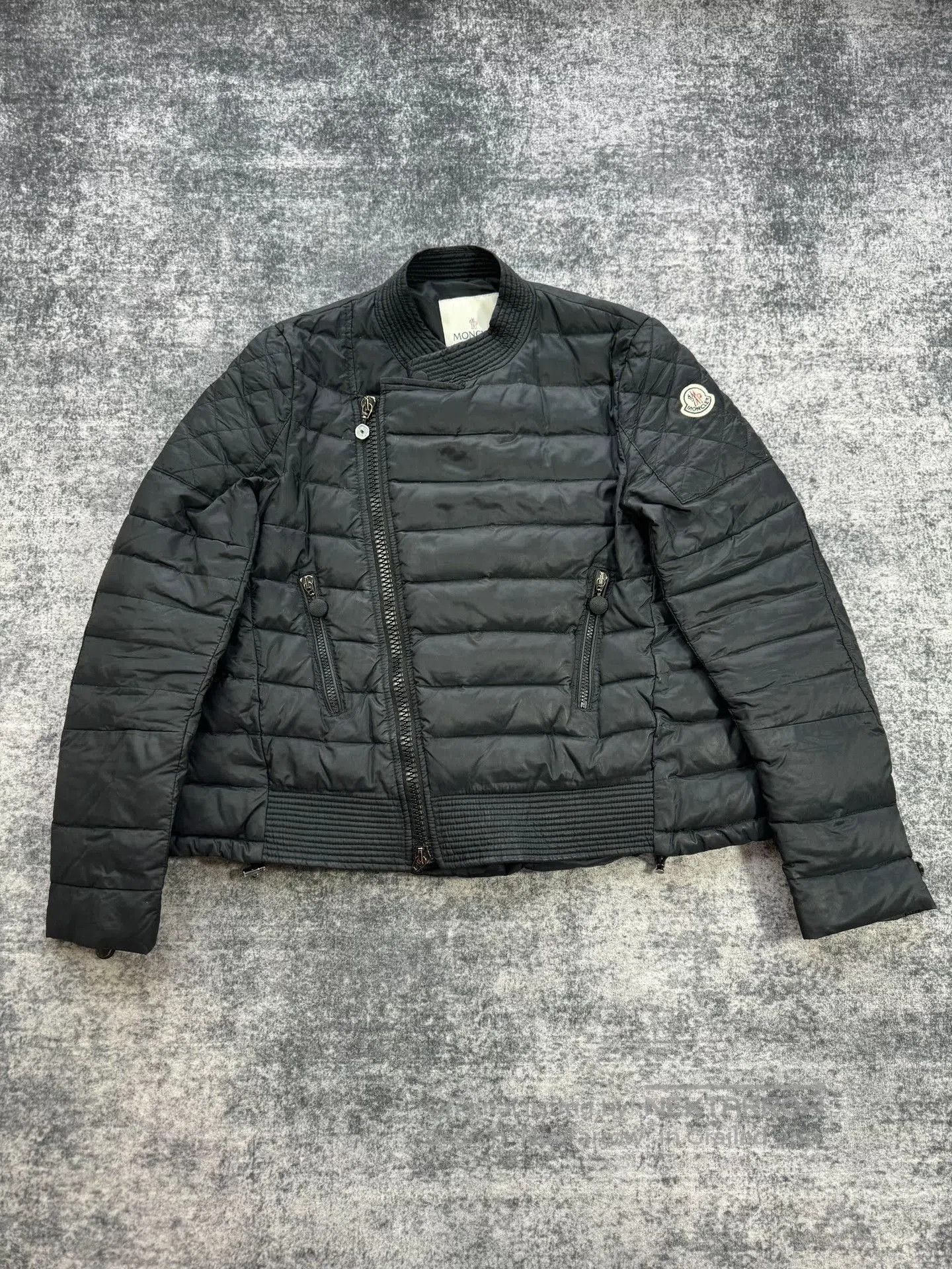 Moncler Moncler Vintage Diagonal Zip Down Jacket. Size S / US 4 / IT 40 - 1 Thumbnail