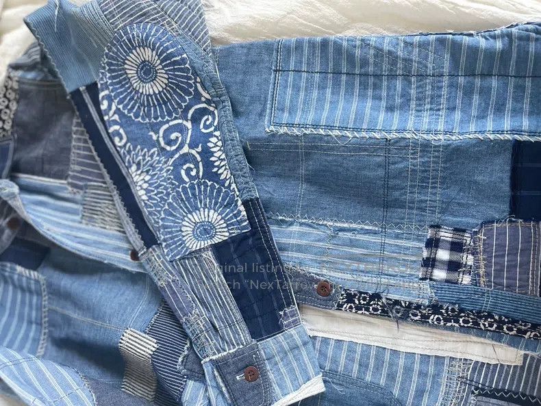 Junya Watanabe Junya Watanabe Denim patchwork shirt Size US XS / EU 42 / 0 - 6 Thumbnail