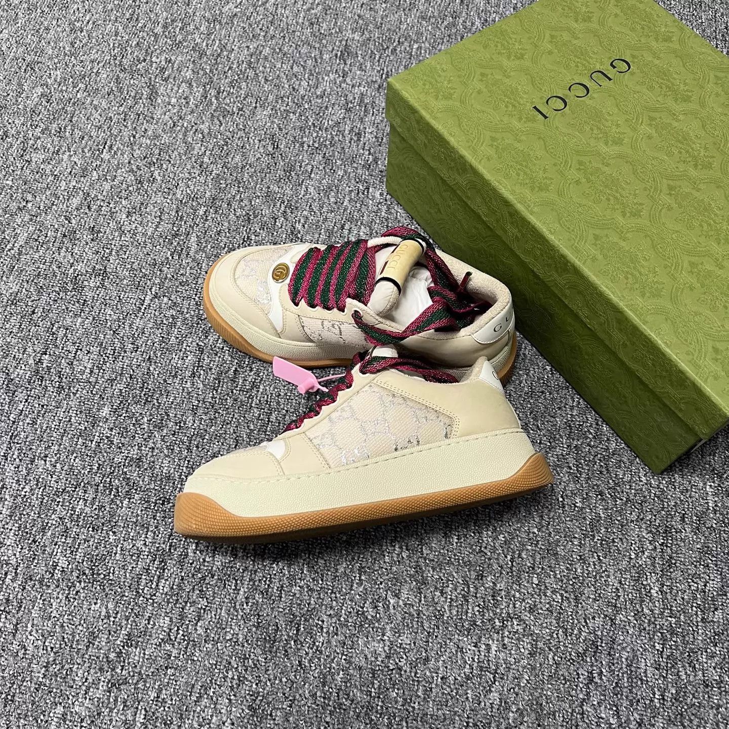 Gucci Gucci Pudding Thick Sole Dirty Sneaker 36.5 99 NIB Size US 6 / IT 36 - 1 Thumbnail