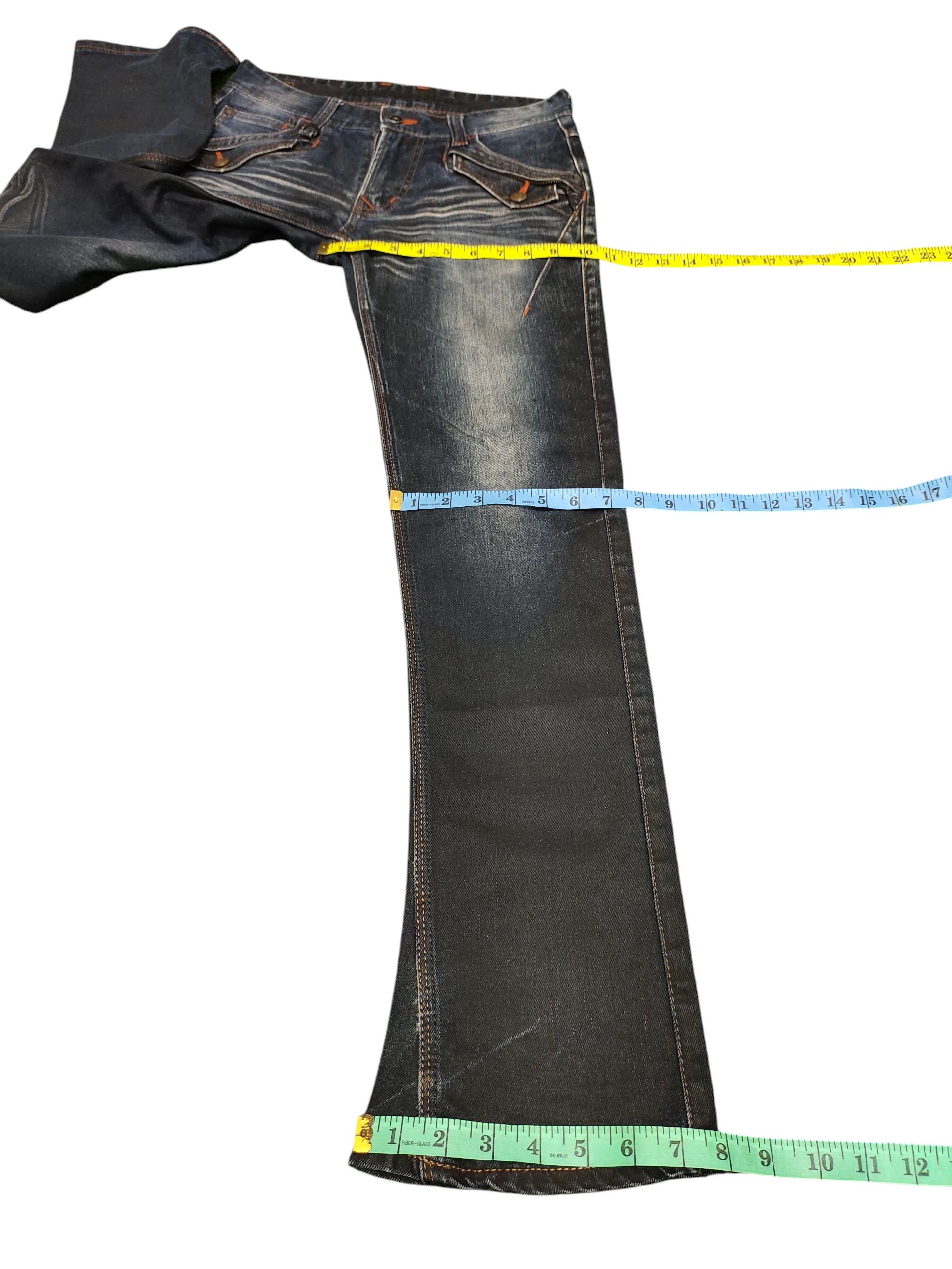 Nicole Club Flare Jeans Nicole Club Waxed Clawmark Slim Fit Bootcut Y2k Size US 30 / EU 46 - 15 Thumbnail