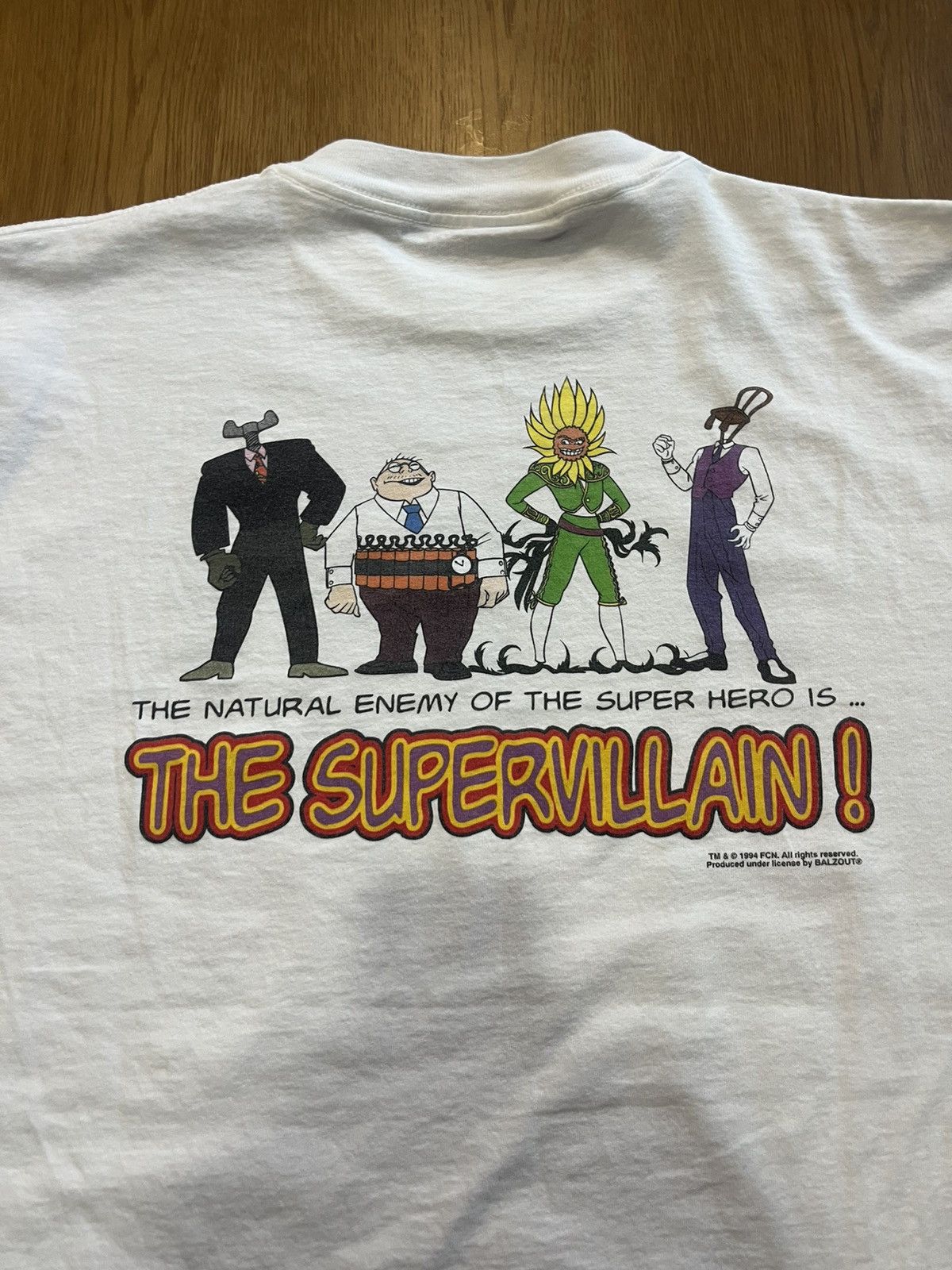 Arts & Science Vtg The Tick The Super Hero & Villain !1994’s Cartoon Tshirt Size US XL / EU 56 / 4 - 10 Thumbnail