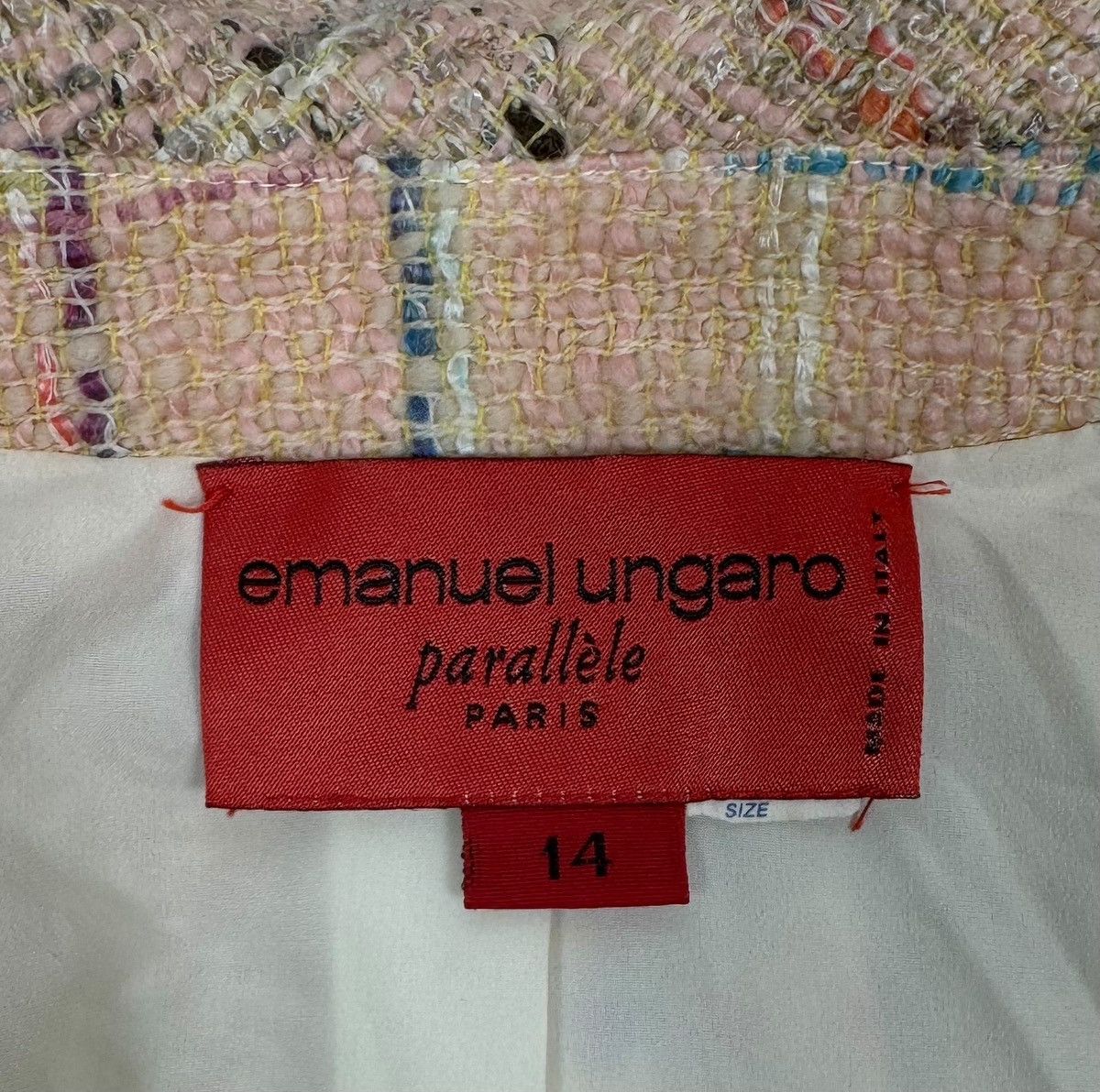Emanuel Ungaro × Vintage Emanuel Ungaro Parallele Vintage Skirt Suit Tweed size 14 Size 32" / US 10 / IT 46 - 17 Thumbnail