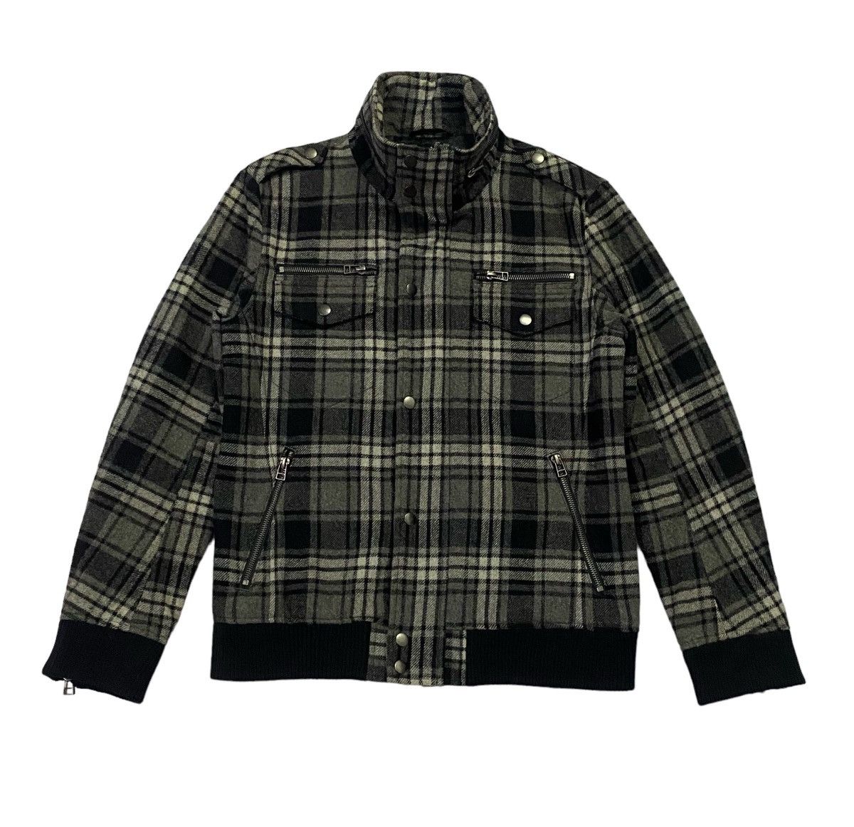 If Six Was Nine × Japanese Brand × semanticdesign SemanticDesign Checkered Wool Jacket Size US L / EU 52-54 / 3 - 2 Thumbnail