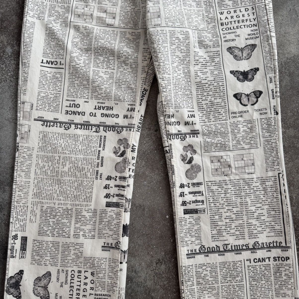 20471120 × Japanese Brand Gazette Printed Y2K Vintage Pants (inspired John galliano) Size 27" / US 4 / IT 40 - 6 Thumbnail