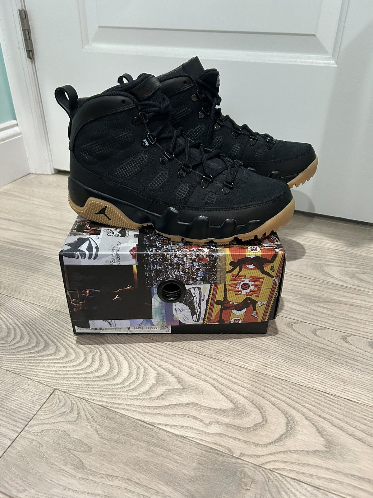 image of Jordan Nike Air Jordan 9 Retro Boot Nrg 'black Gum' Size 9, Men's