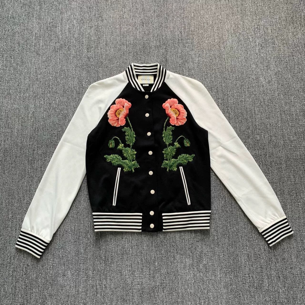 Gucci gucci floral baseball jacket size l Size US L / EU 52-54 / 3 - 1 Thumbnail