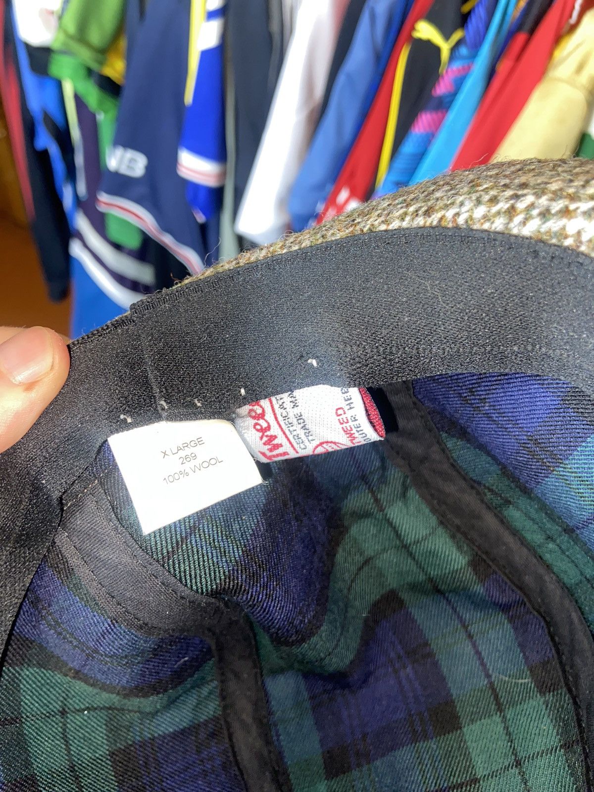 Harris Tweed × Vintage HARRIS TWEED VINTAGE ENGLAND MENS 100% WOOL HAT Size ONE SIZE - 5 Thumbnail