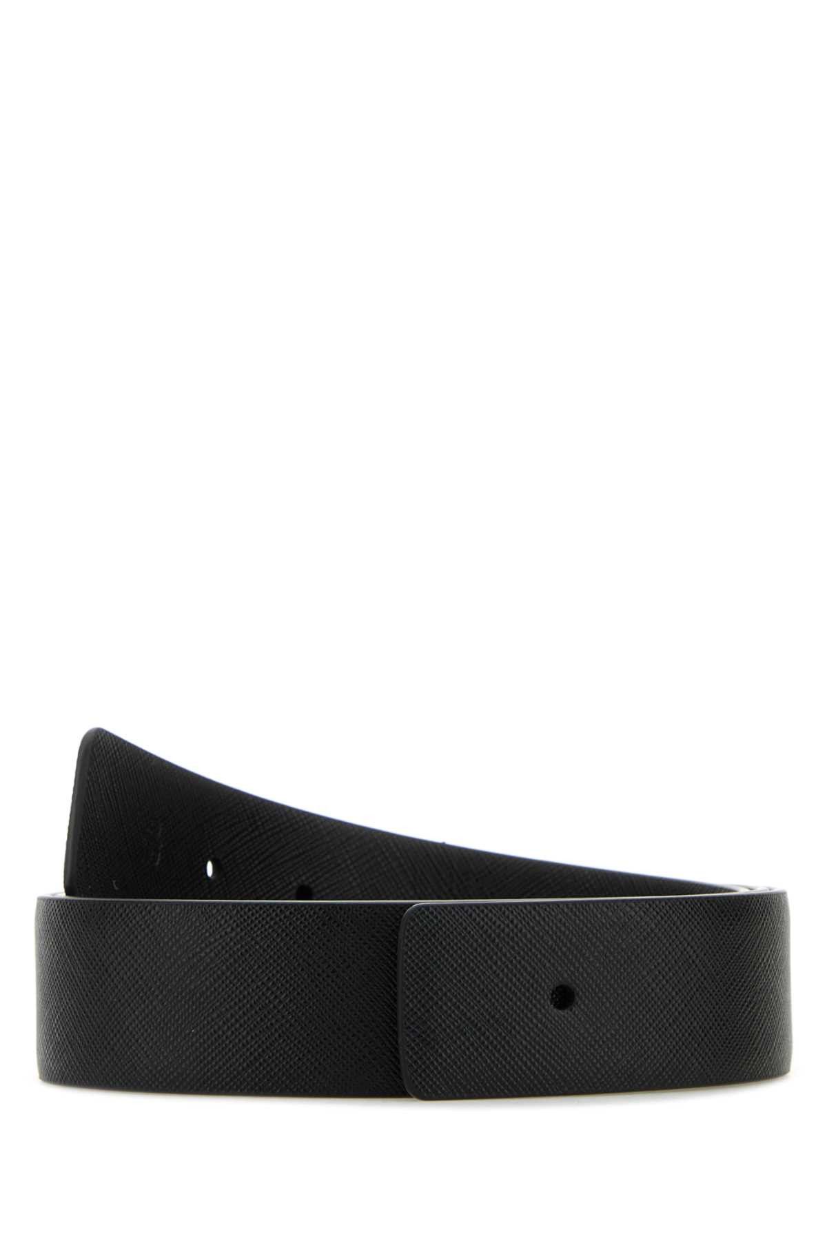 Prada Black Leather Belt Size ONE SIZE - 1 Thumbnail