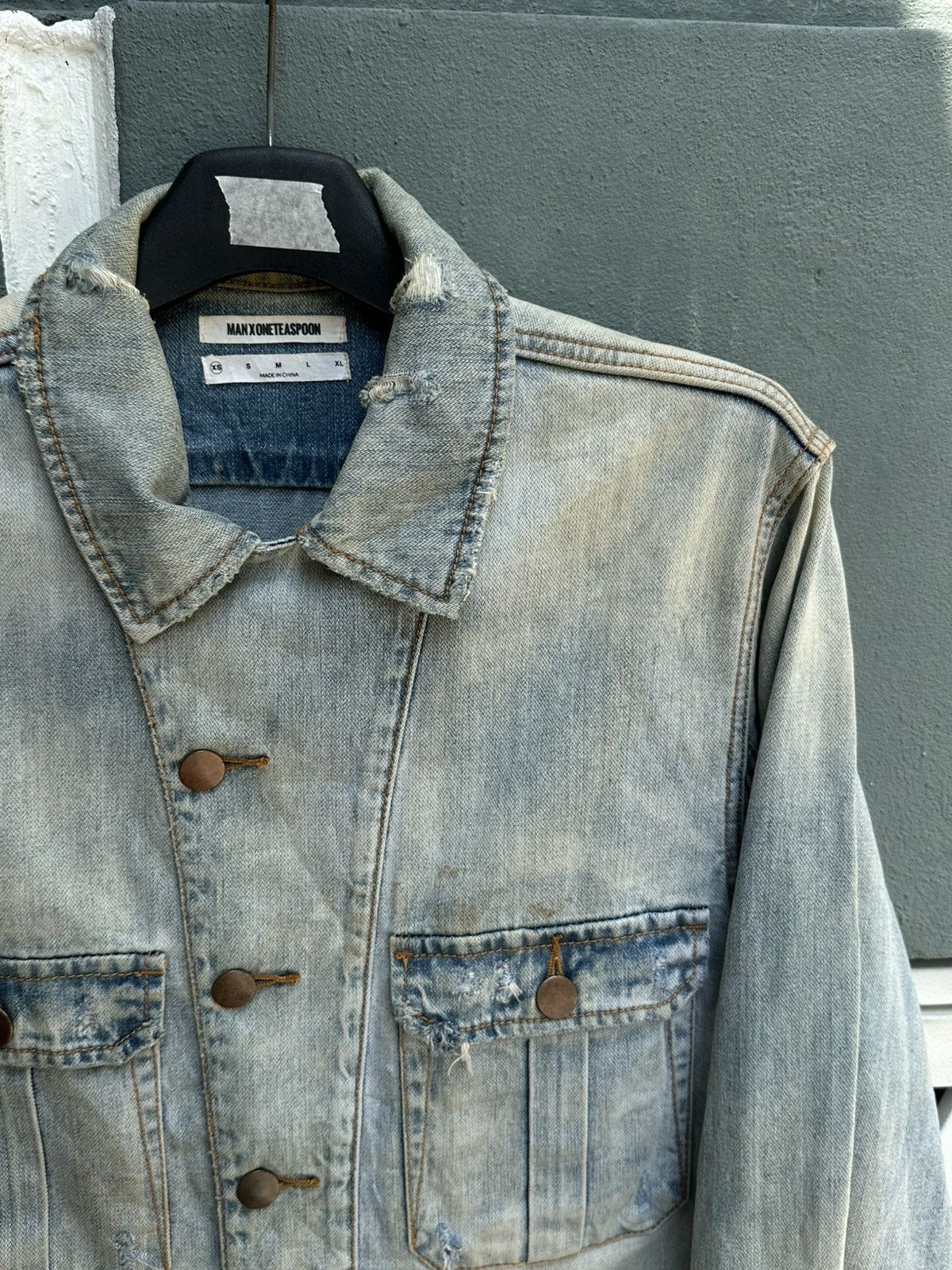 One Teaspoon faded/distressed MARXONETEASPOON denim jacket. Size US XS / EU 42 / 0 - 3 Thumbnail