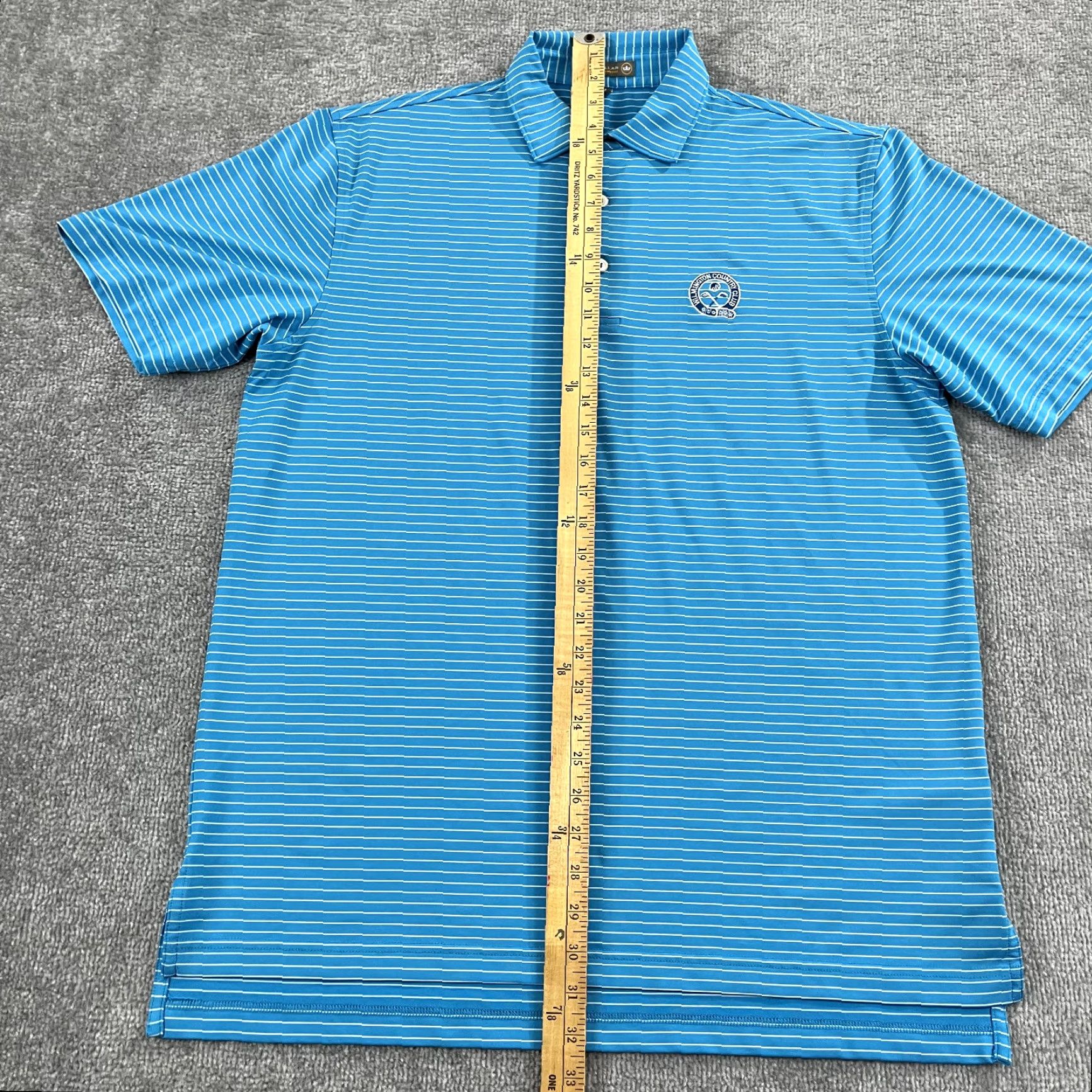 Peter Millar PETER MILLAR Polo Shirt Mens Medium Blue Wilmington Country Club Golf Summer S/S Polo Shirt Blue Mens M Country Club Golf Summer S/S Size US M / EU 48-50 / 2 - 4 Thumbnail