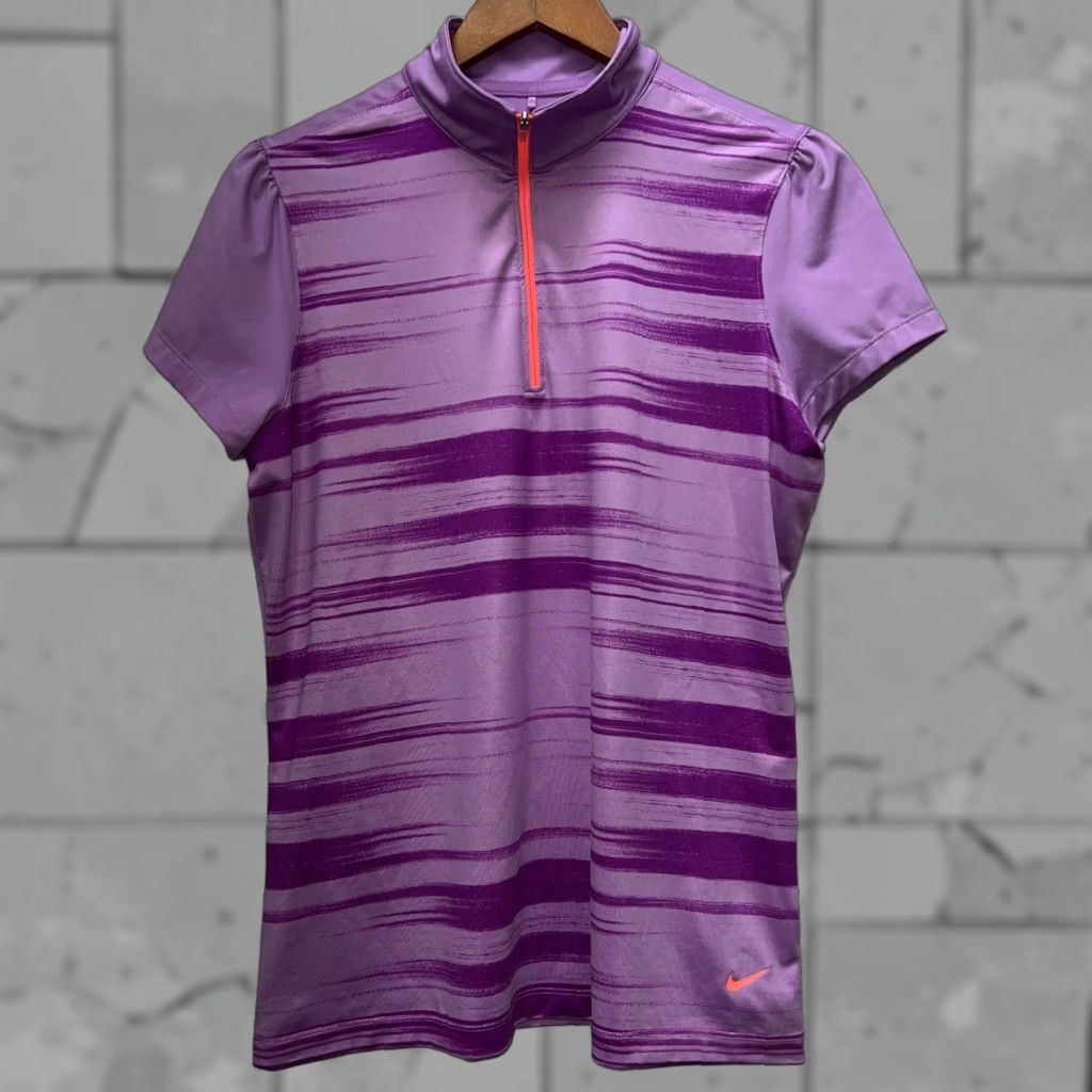 Nike VINTAGE Nike Golf Tour Performance Women’s Half Zip Shirt Pink Size L Activewear Size L / US 10 / IT 46 - 1 Thumbnail