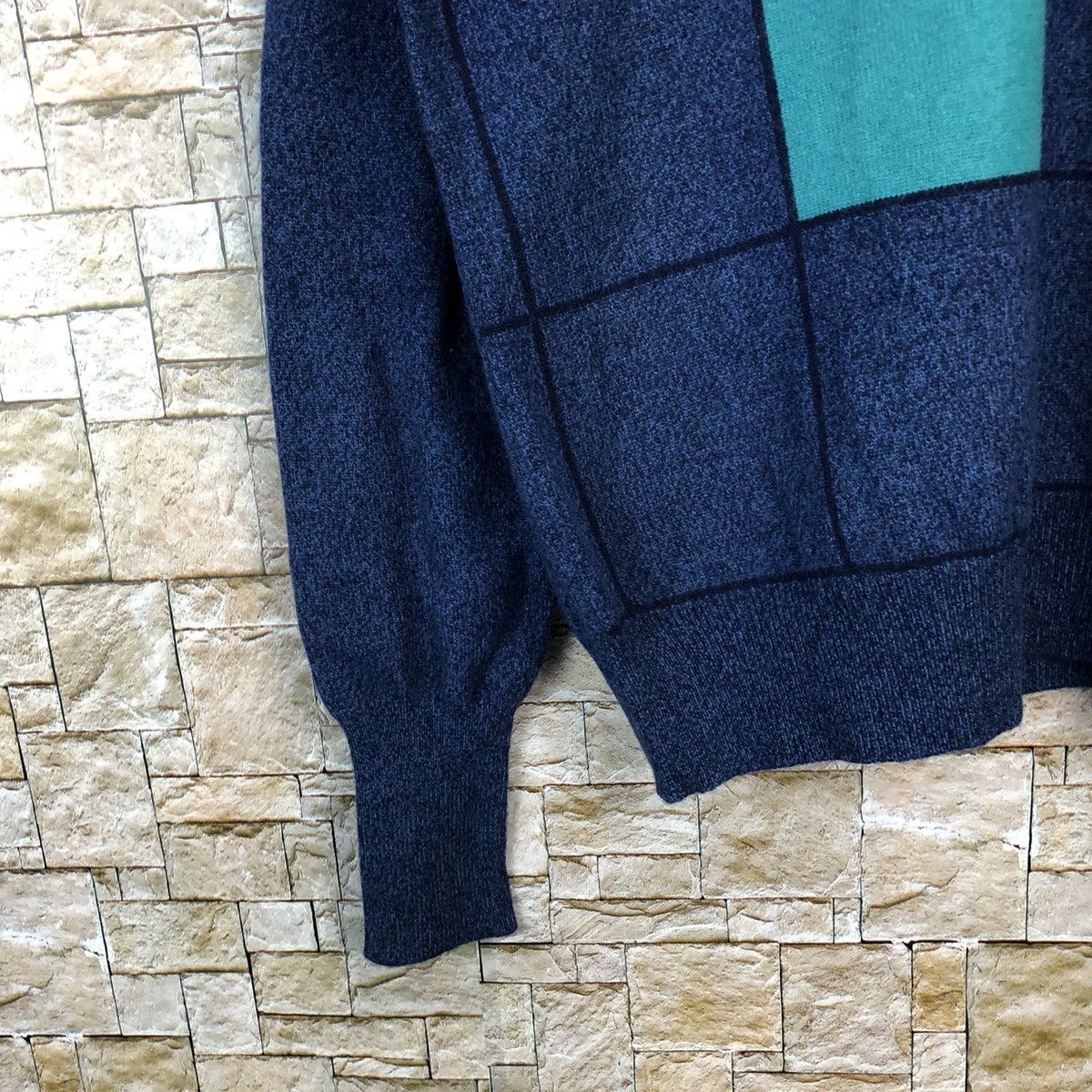 The Masters Masters japan Blue checkered sweatshirt Knitwear #A849 Size US M / EU 48-50 / 2 - 7 Thumbnail