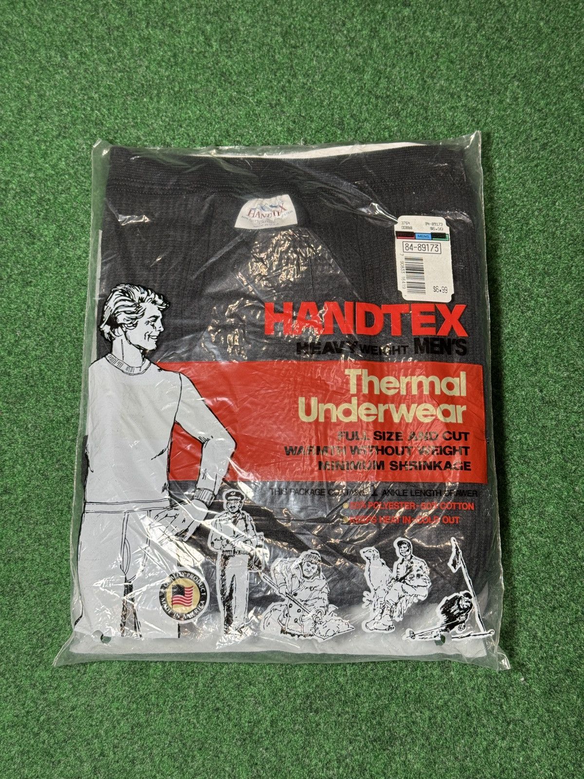 Vintage Vintage Handtex Longjohn Thermal Large Black Underwear Pants Size ONE SIZE - 1 Thumbnail