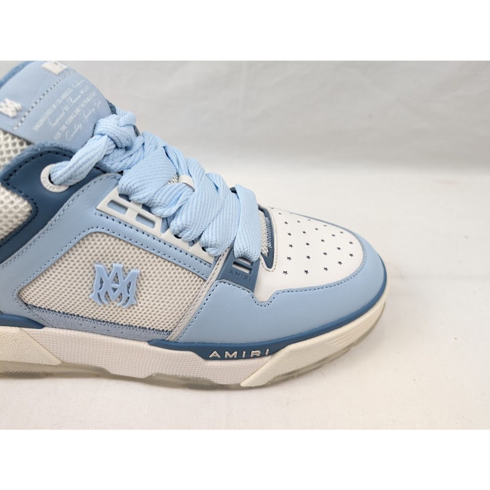 Amiri o1rshd1 MA-1 Low-Top Sneakers in Alabaster Blue Size US 13 / EU 46 - 3 Thumbnail