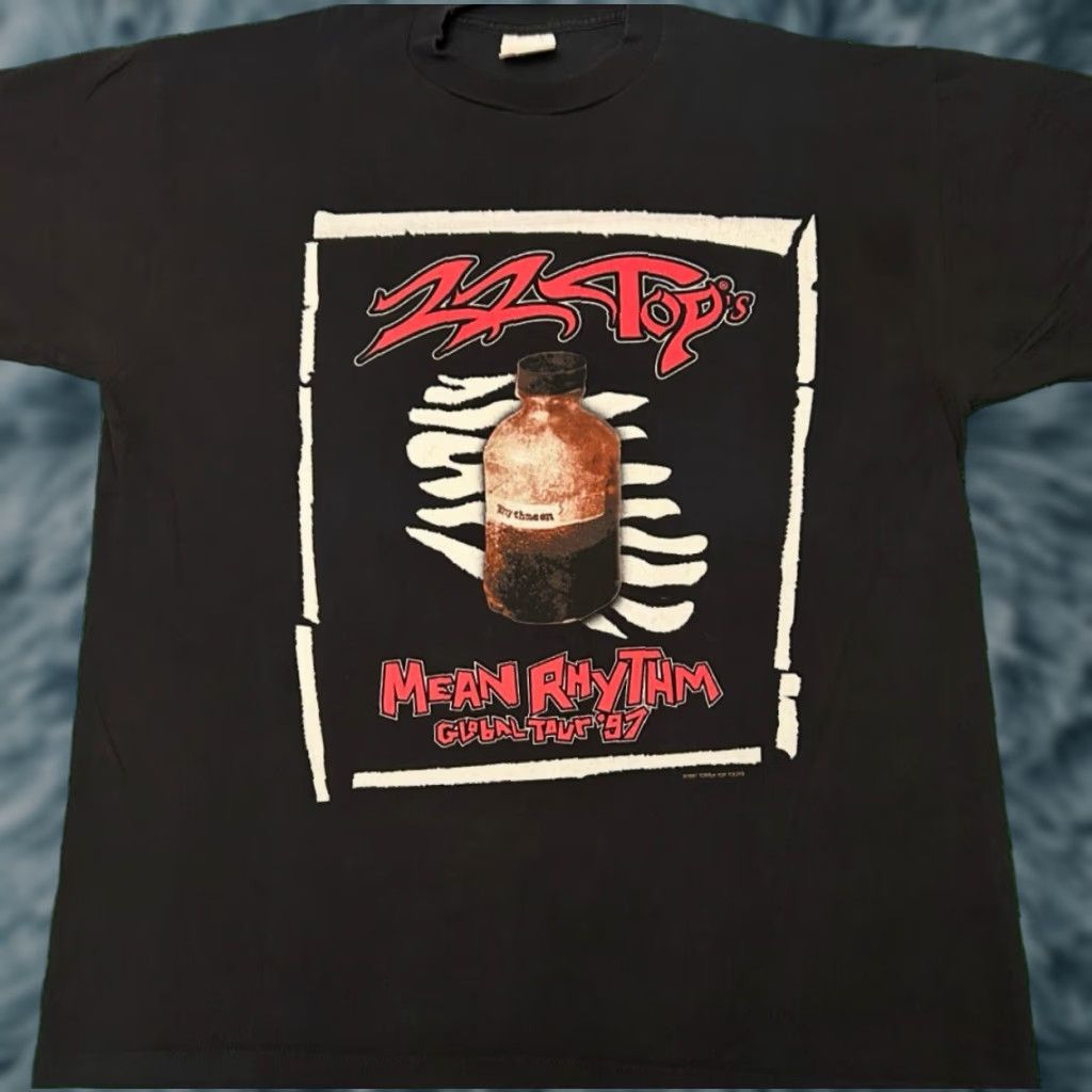 シャツ Vintage VINTAGE 90s ZZ Top Mean Rhythm Tour 1997 VTG Band Tee