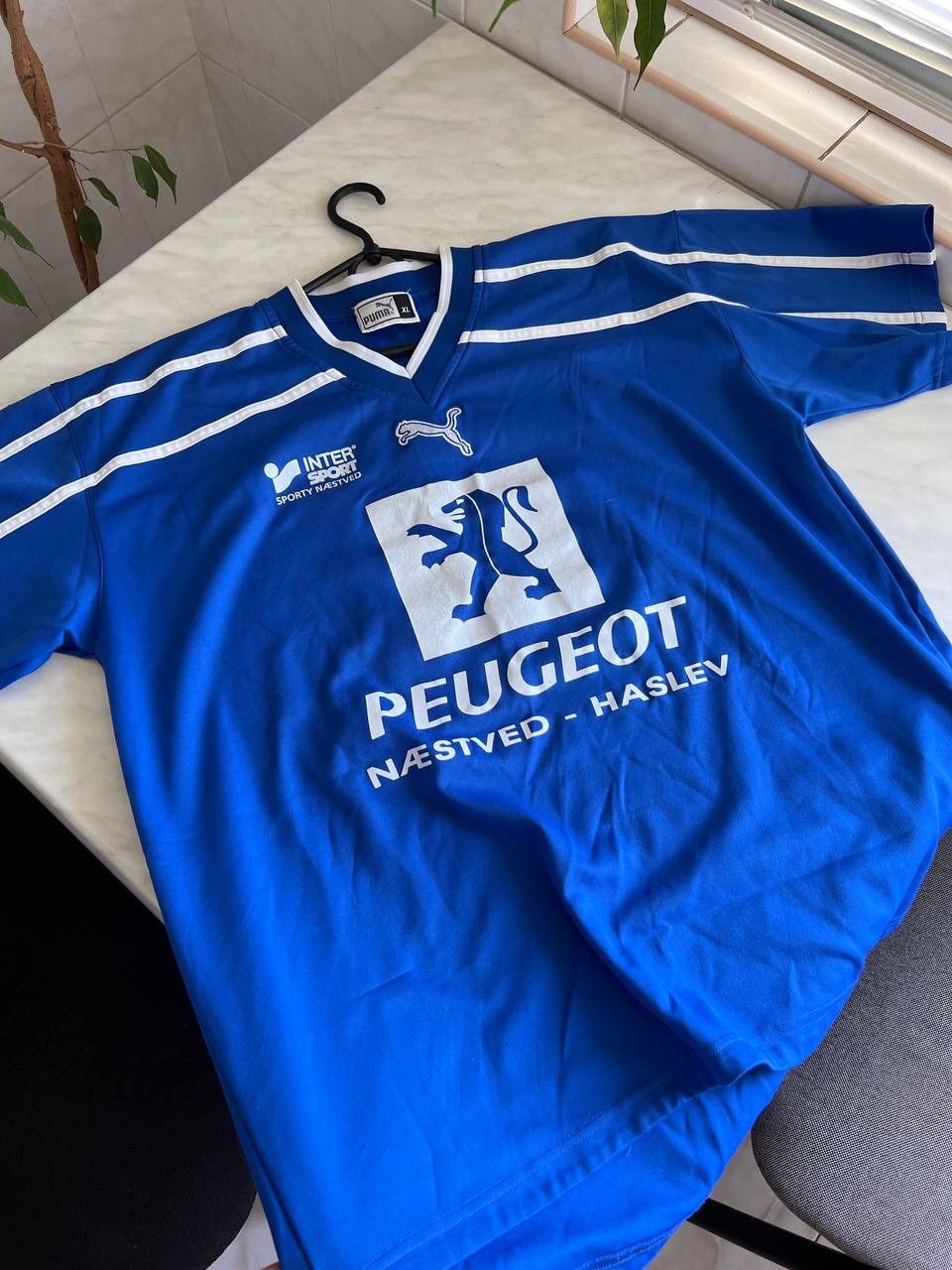 Puma × Vintage Vintage Puma Peugeot Big Logo Soccer Jersey Tee T Shirt Size US XL / EU 56 / 4 - 14 Thumbnail