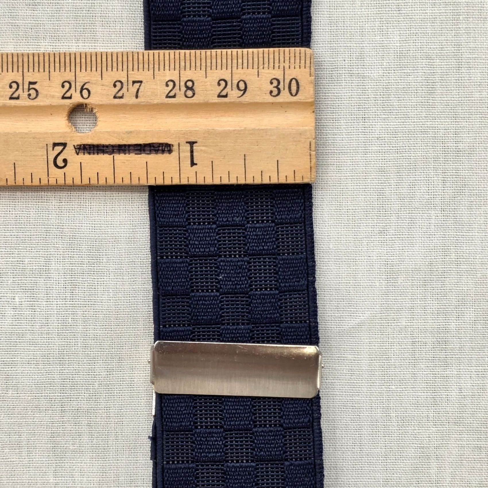 Vintage Gillmons Suspenders Adjustable Y Back w/Leather Blue 1.25" Wide Stylish Office Mens One Size Clip Elastic Leather Blue Office Stylish Girls? Size ONE SIZE - 7 Thumbnail
