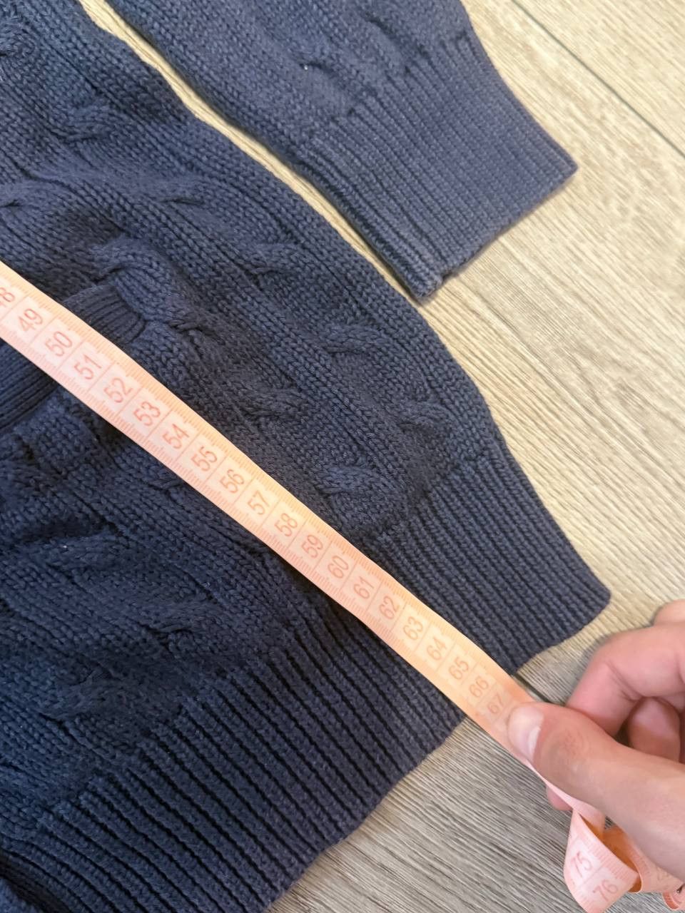 Ralph Lauren Sport Ralph Lauren Sport cable knit cardigan, size L womens blue Size L / US 10 / IT 46 - 8 Thumbnail